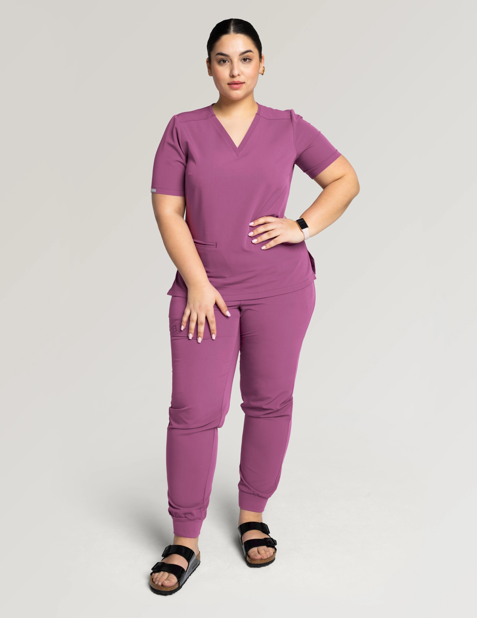Dámske nohavice Joggers - BURGUNDY
