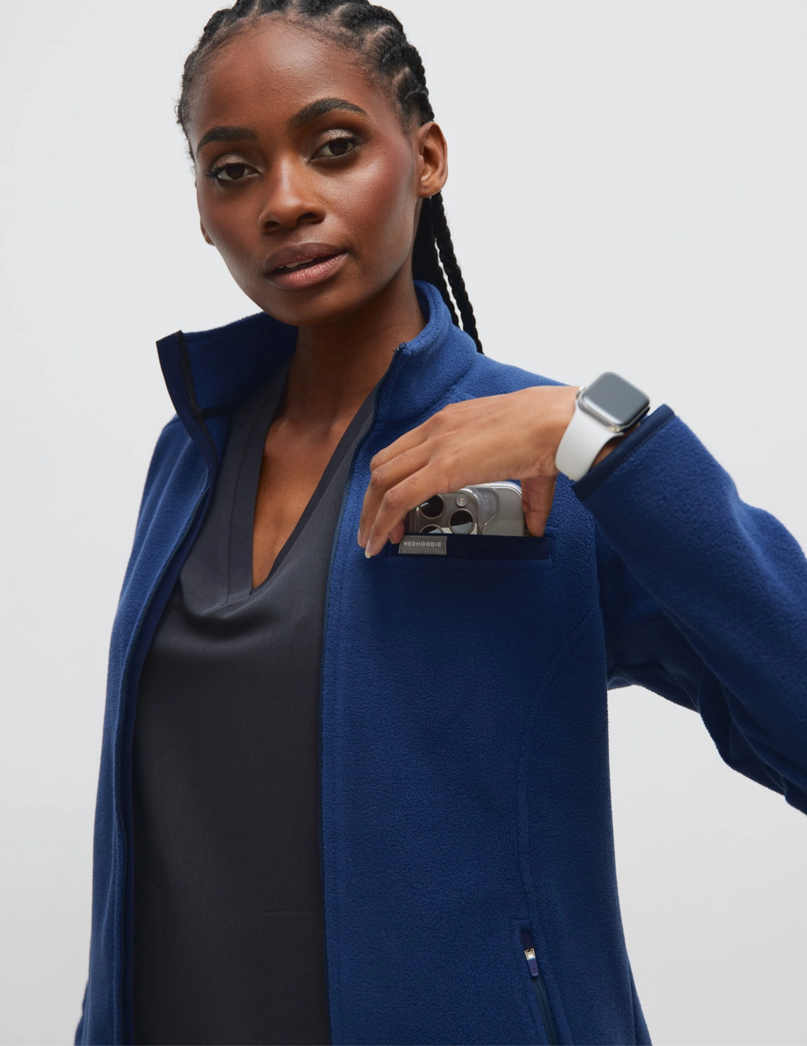 Dámska Fleece Mikina COZY HEAT- NAVY