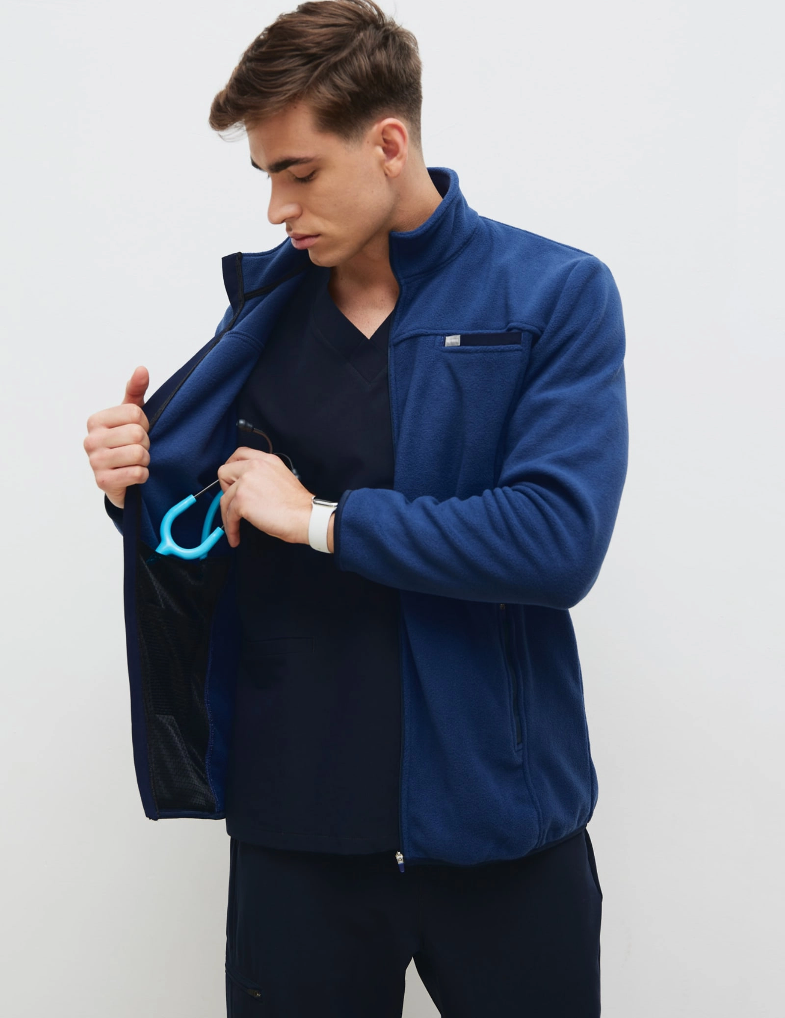 Pánska Fleece Mikina COZY HEAT- NAVY