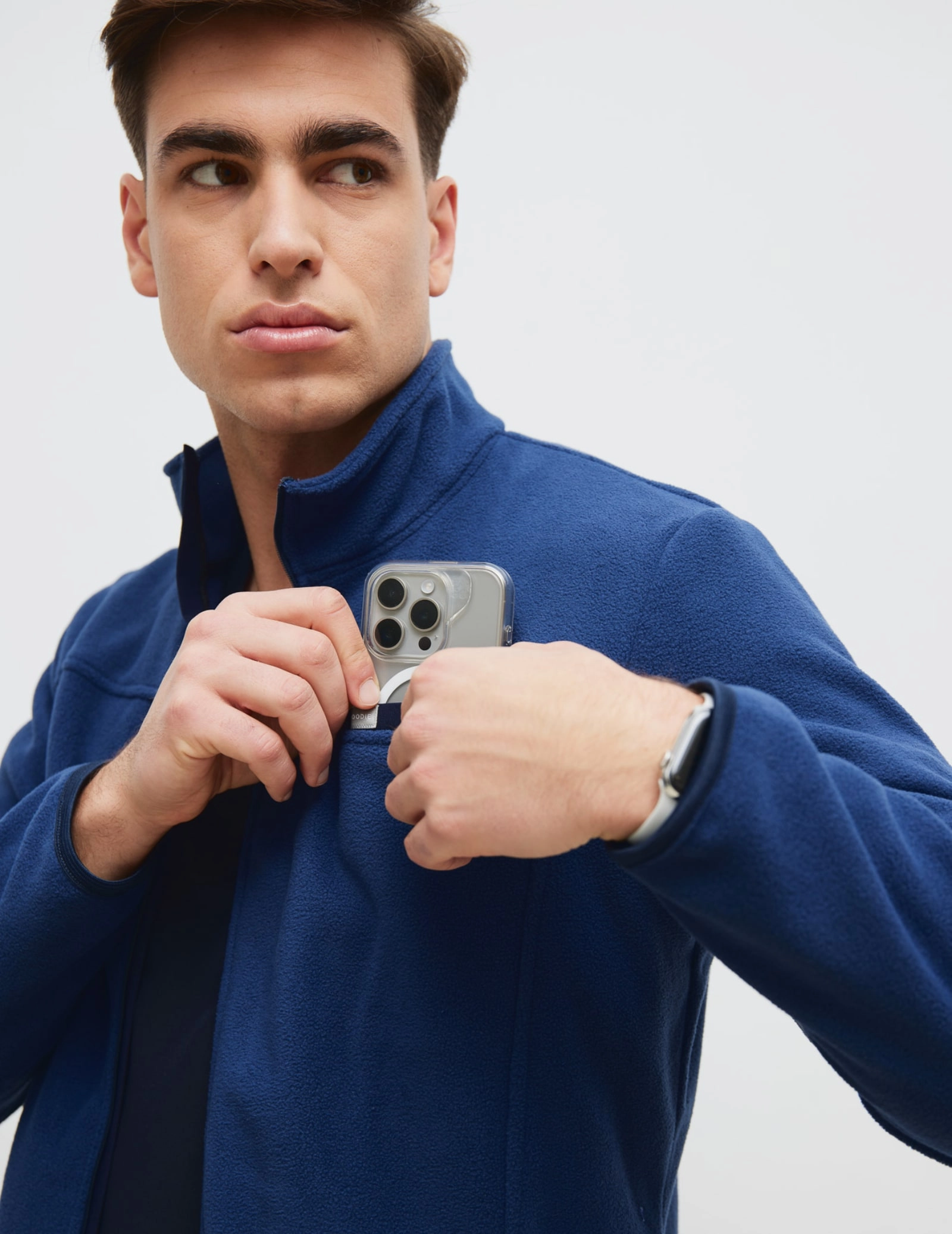 Pánska Fleece Mikina COZY HEAT- NAVY