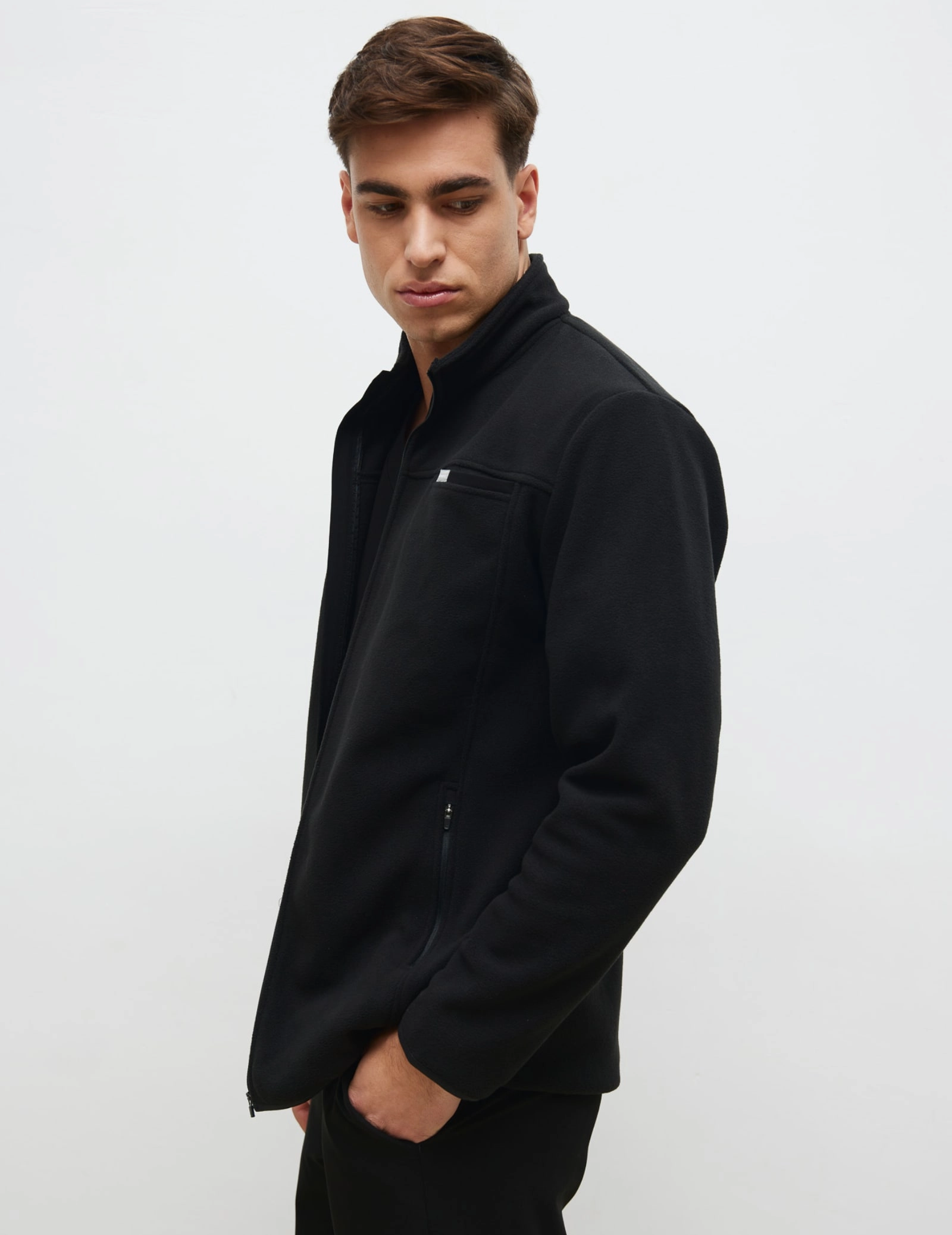 Pánska Fleece Mikina COZY HEAT - BLACK
