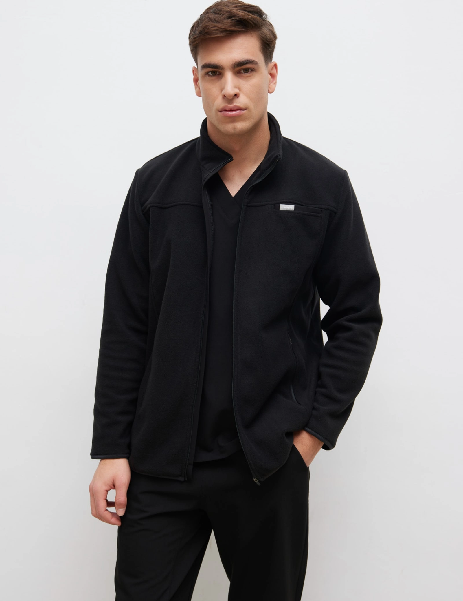 Pánska Fleece Mikina COZY HEAT - BLACK