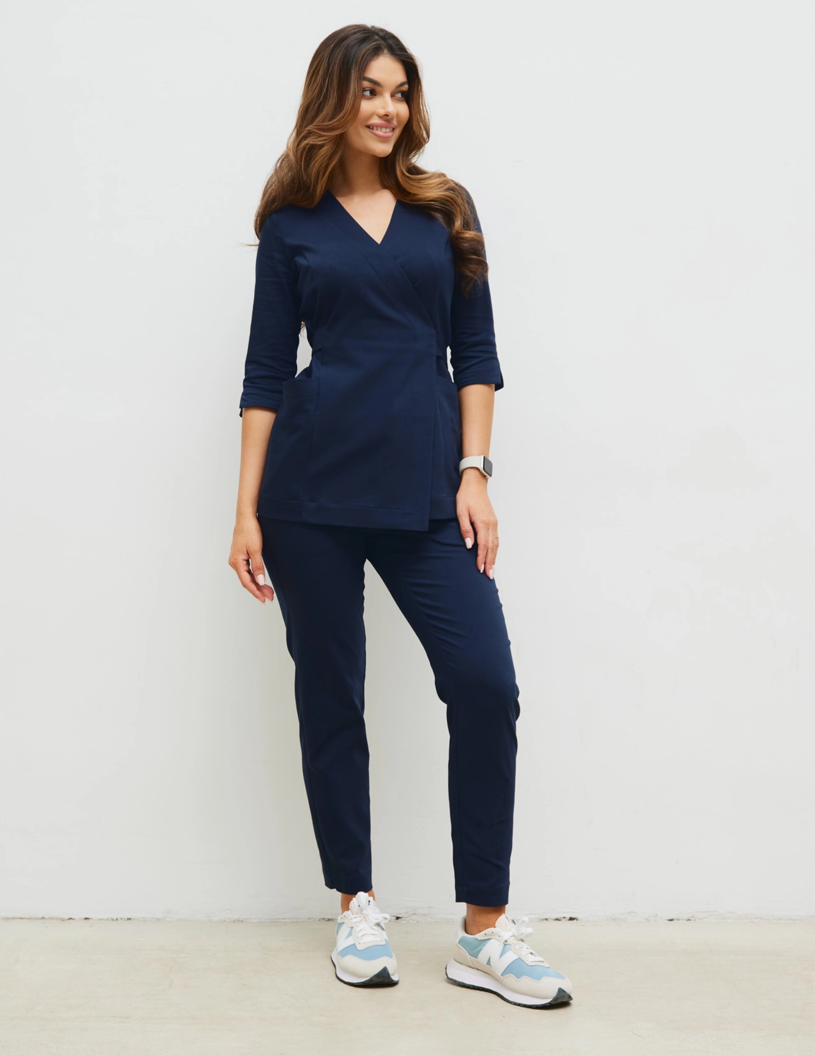 Dámske Lekárske Nohavice Slim Fit- NAVY