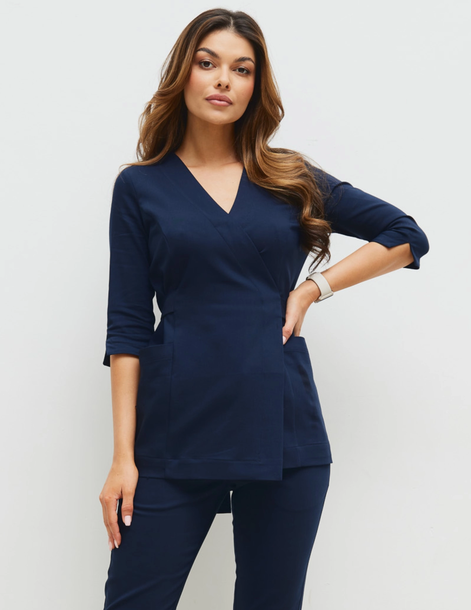 Dámske Lekárske Nohavice Slim Fit- NAVY