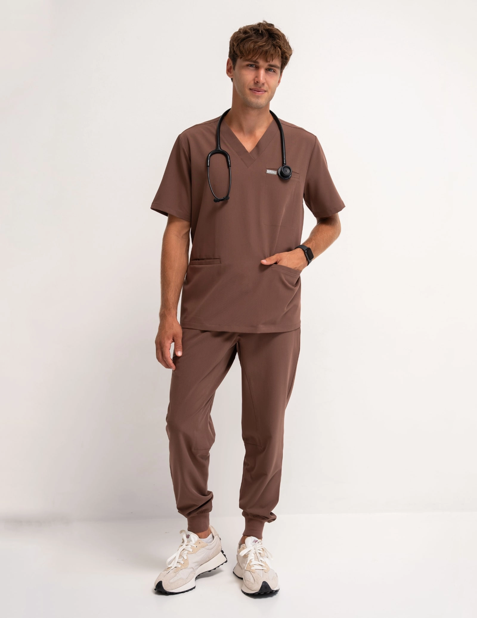 Pánske nohavice Joggers - MILKY BROWN Pánske nohavice Joggers - MILKY BROWN