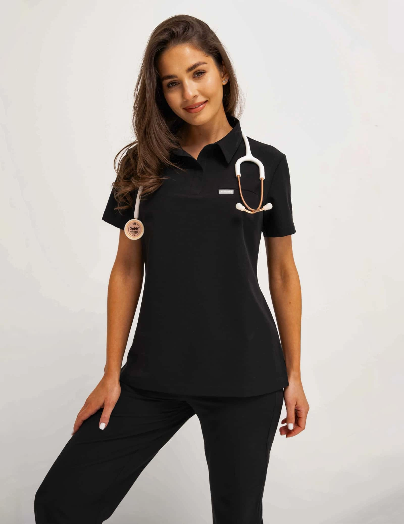 Lekárska Mikina Polo - BLACK
