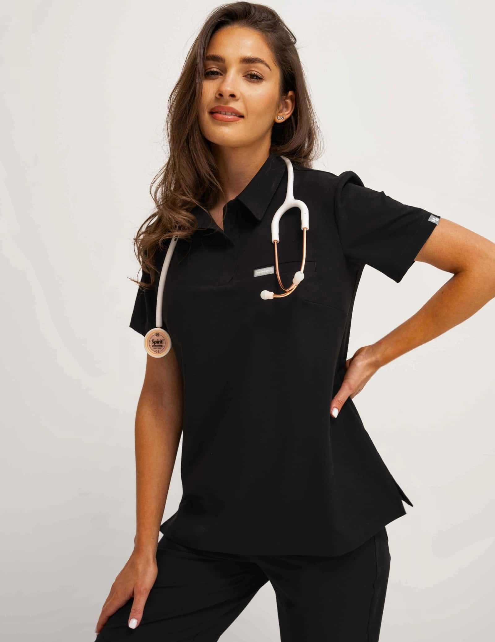 Lekárska Mikina Polo - BLACK