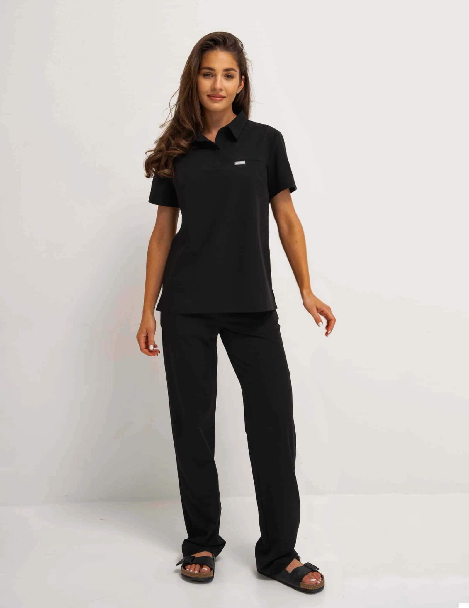 Lekárska Mikina Polo - BLACK