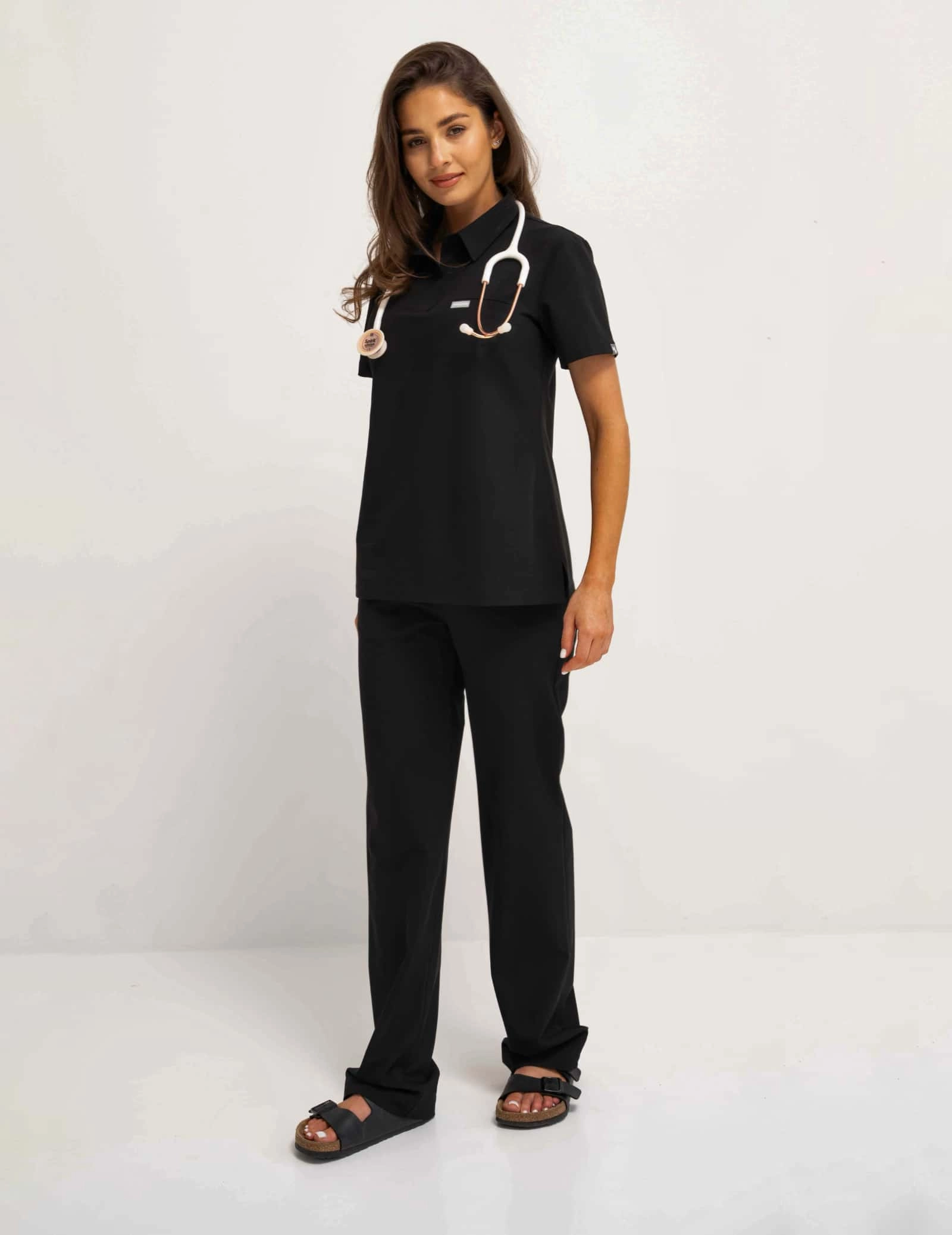Lekárska Mikina Polo - BLACK
