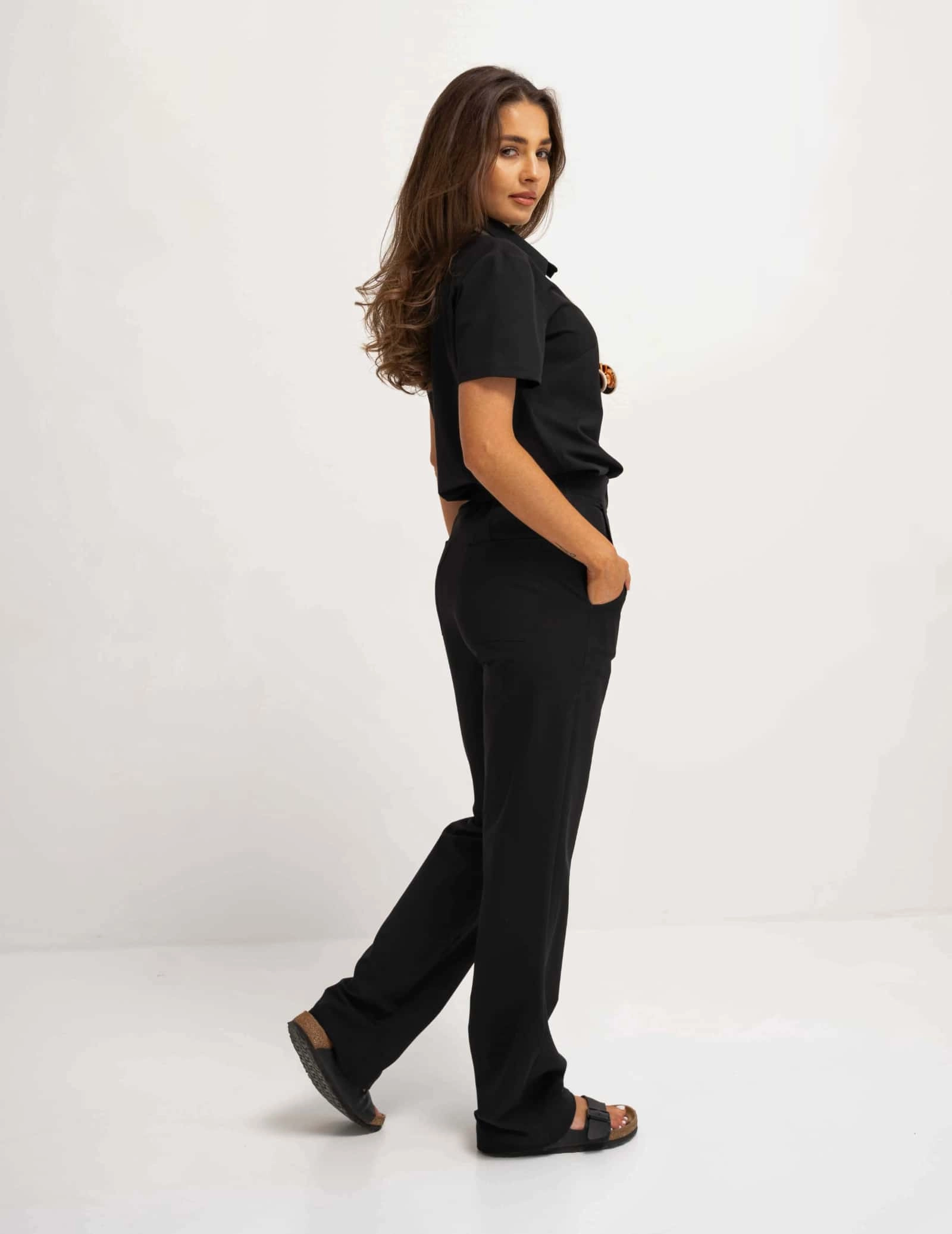 Lekárska Mikina Polo - BLACK