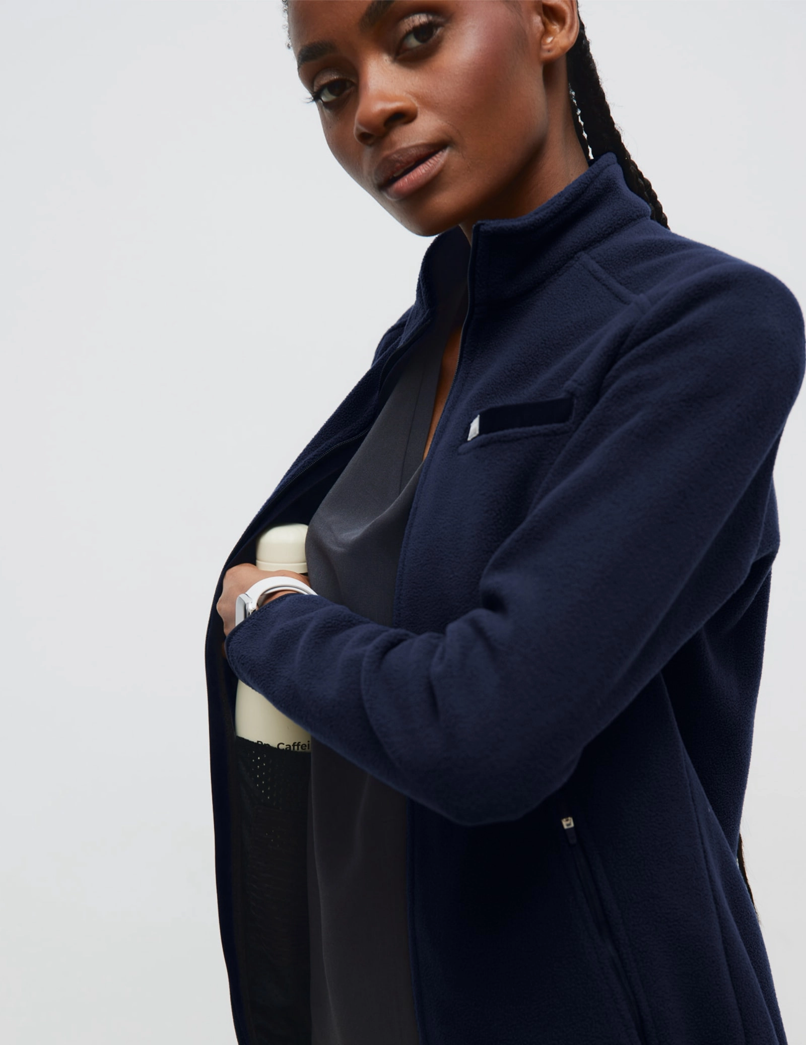 Dámska Fleece Mikina COZY HEAT- DARK NAVY