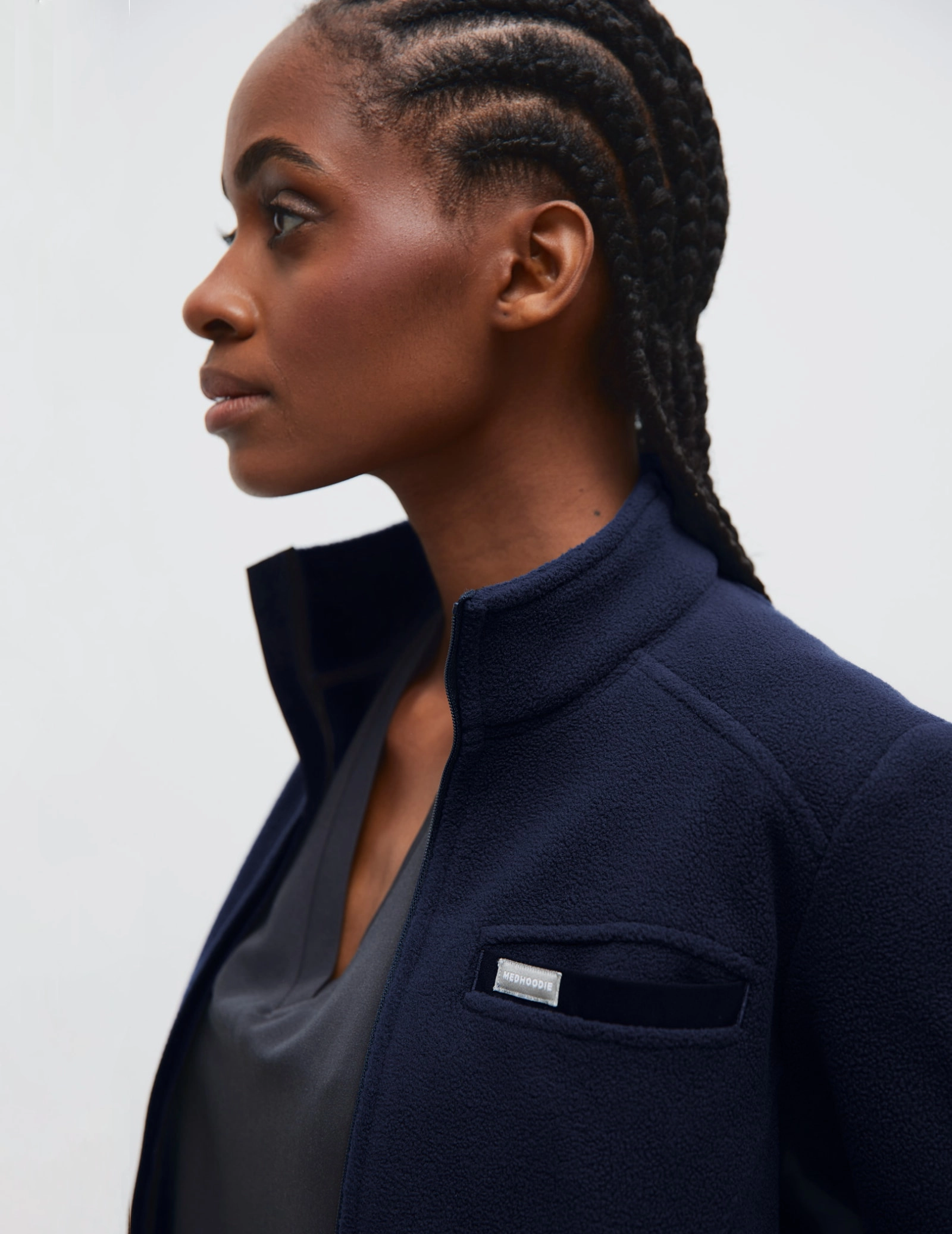 Dámska Fleece Mikina COZY HEAT- DARK NAVY