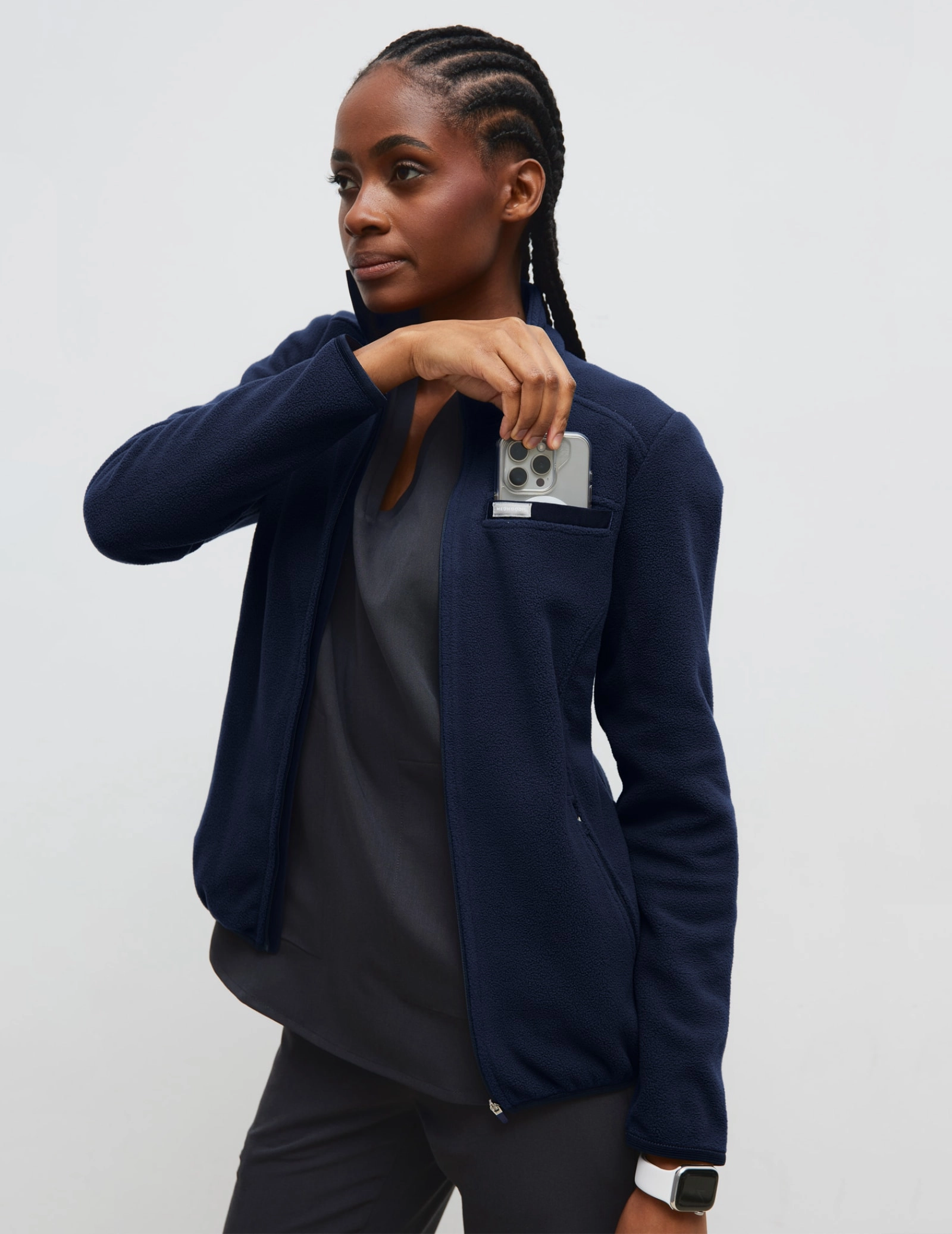 Dámska Fleece Mikina COZY HEAT- DARK NAVY