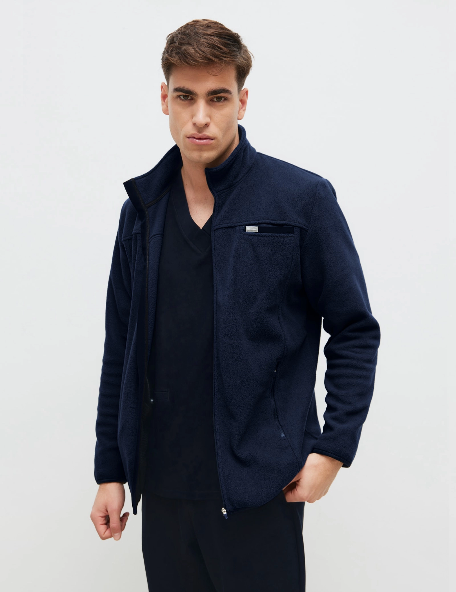 Pánska Fleece Mikina COZY HEAT - DARK NAVY