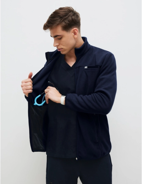 Pánska Fleece Mikina COZY HEAT - DARK NAVY