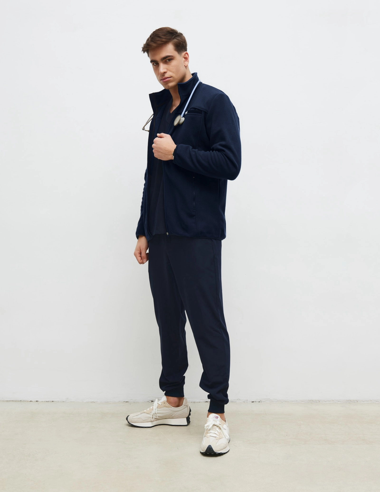 Pánska Fleece Mikina COZY HEAT - DARK NAVY