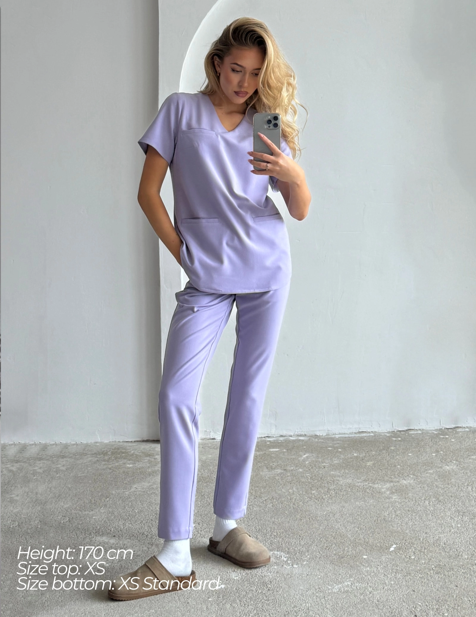 Dámske nohavice Basic - PURPLE HEATHER