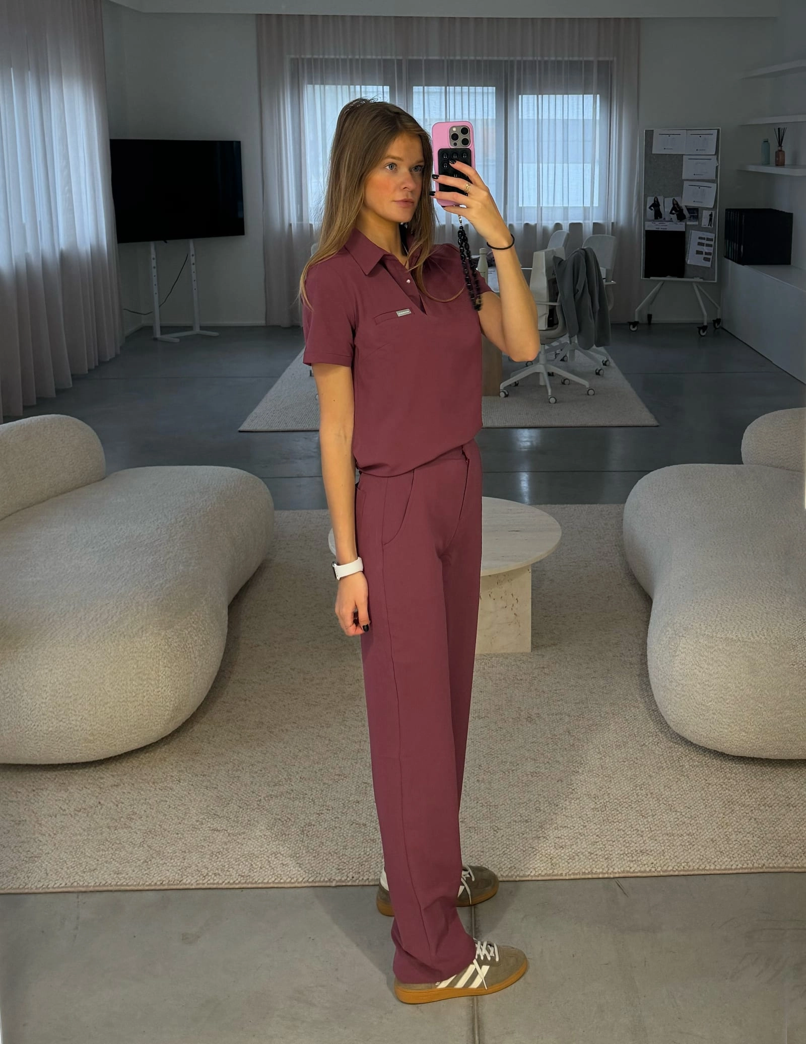 Dámske Lekárske Nohavice Tiffany - MULLED WINE