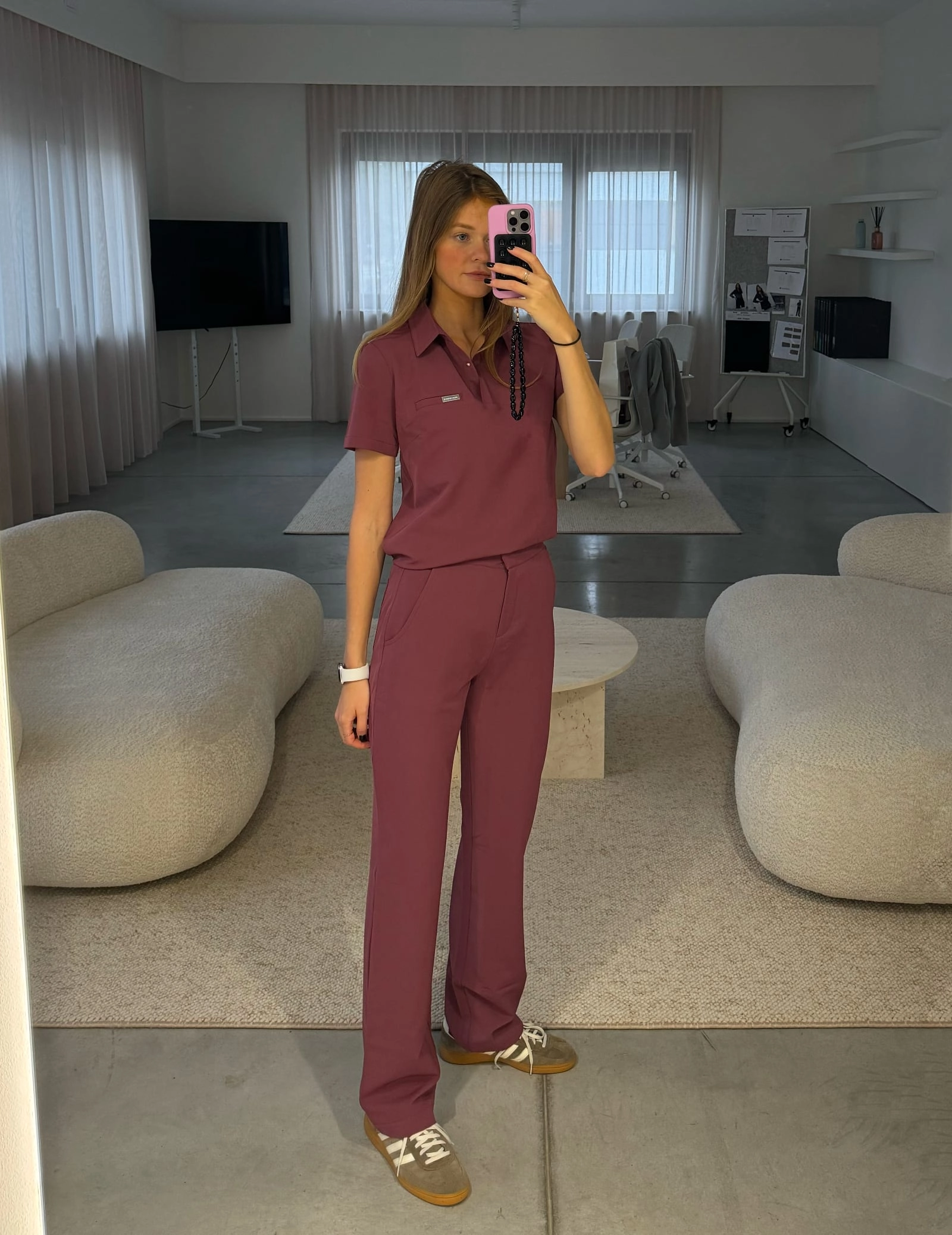 Dámske Lekárske Nohavice Tiffany - MULLED WINE