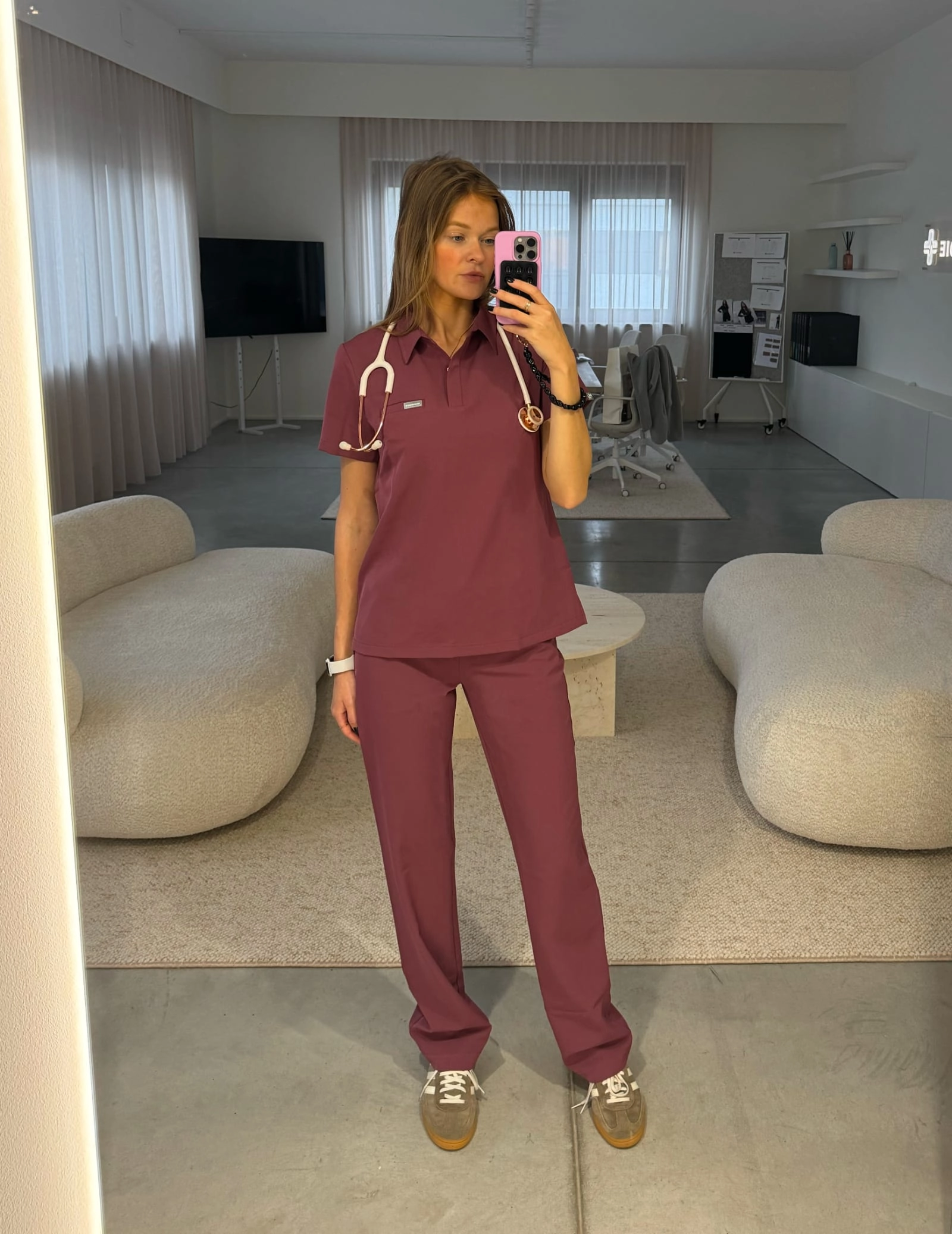 Dámske Lekárske Nohavice Tiffany - MULLED WINE