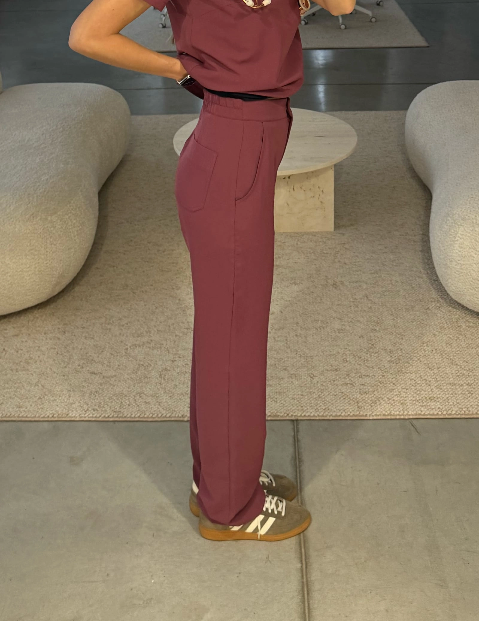 Dámske Lekárske Nohavice Tiffany - MULLED WINE