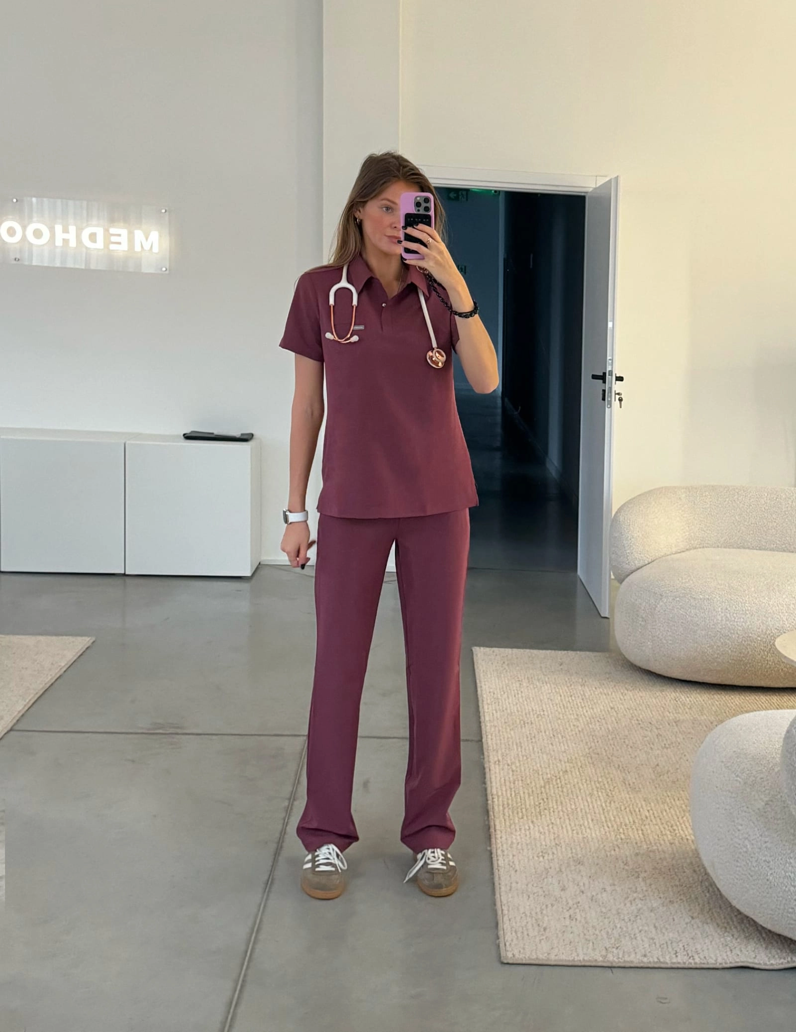 Dámske Lekárske Nohavice Tiffany - MULLED WINE