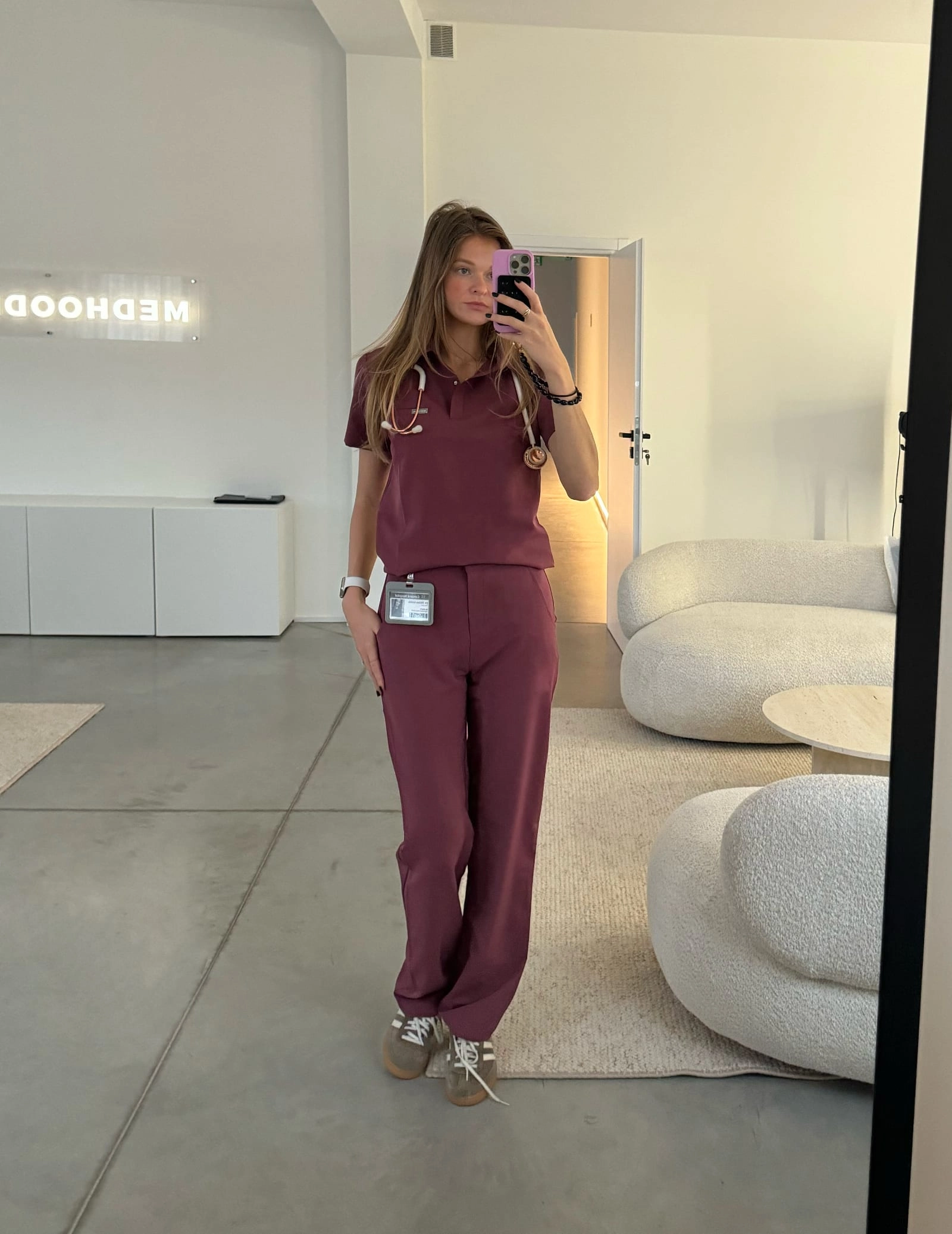 Dámske Lekárske Nohavice Tiffany - MULLED WINE