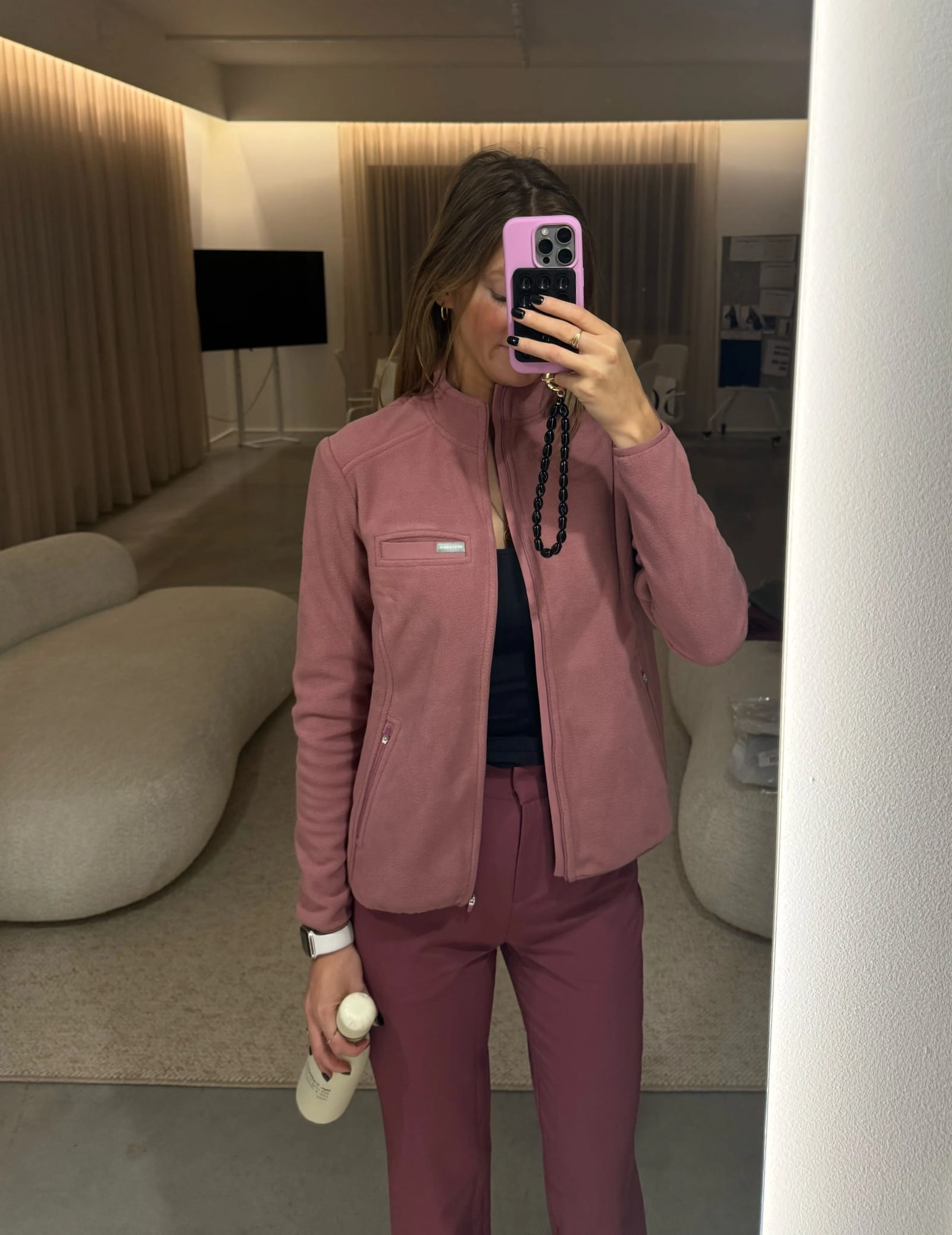 Dámska Fleece Mikina COZY HEAT - WOODROSE