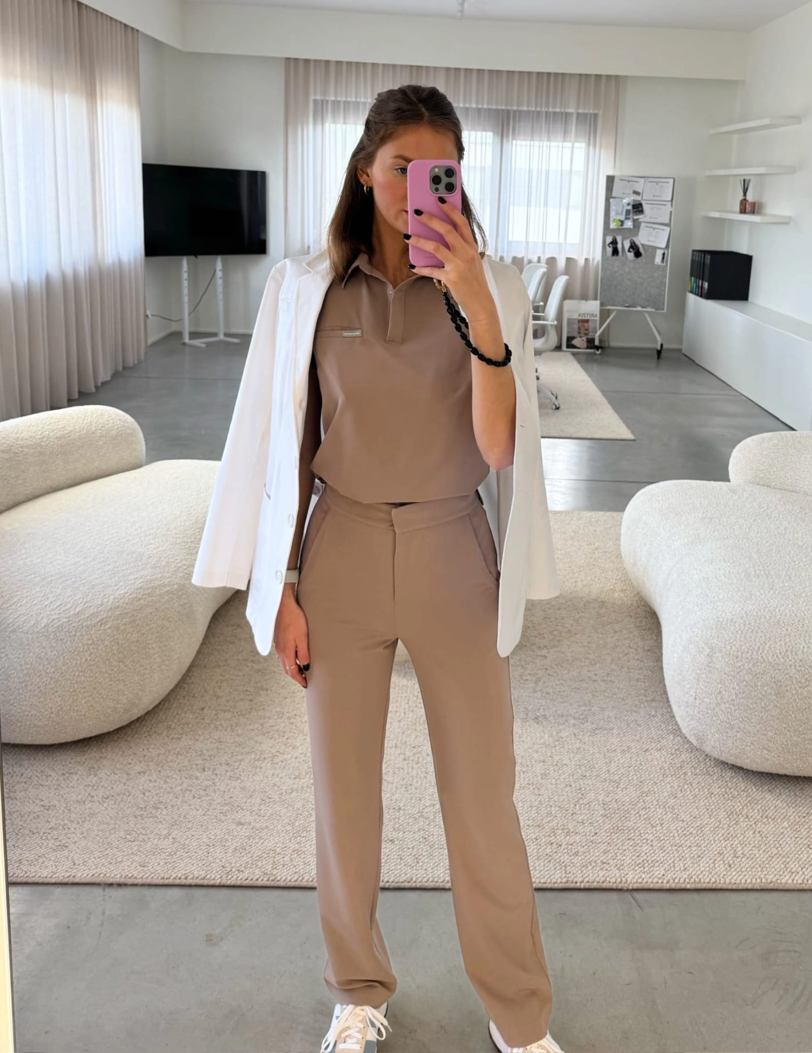 Dámske Lekárske Nohavice Tiffany - BEIGE