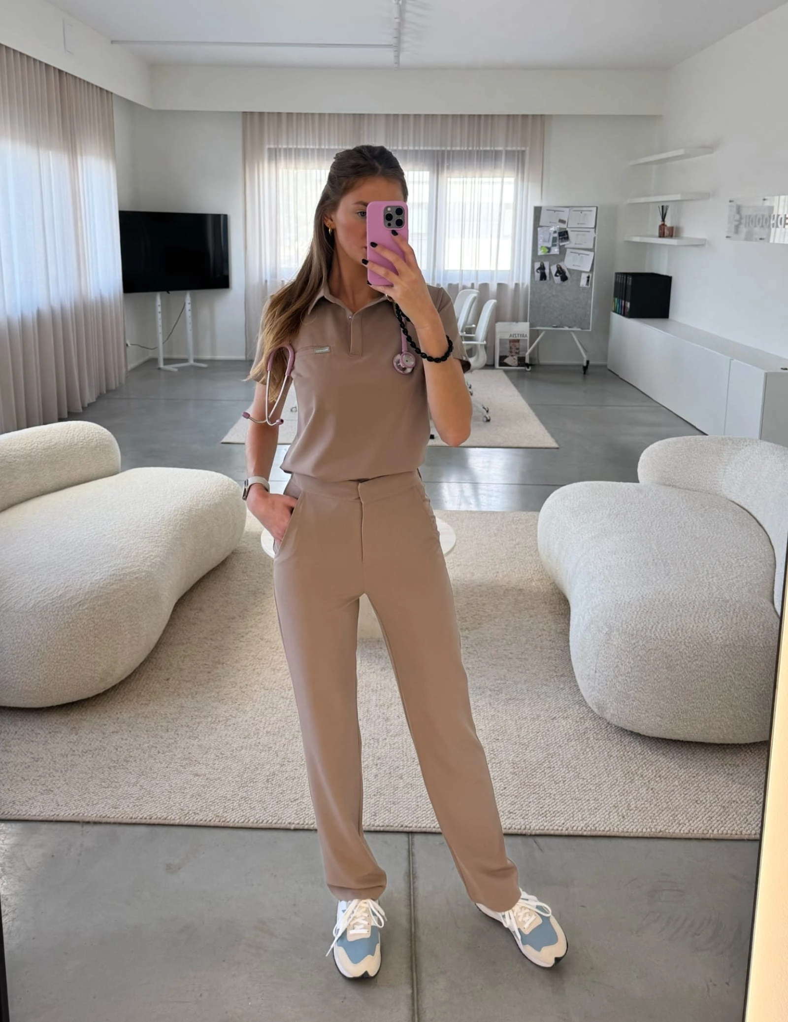 Dámske Lekárske Nohavice Tiffany - BEIGE