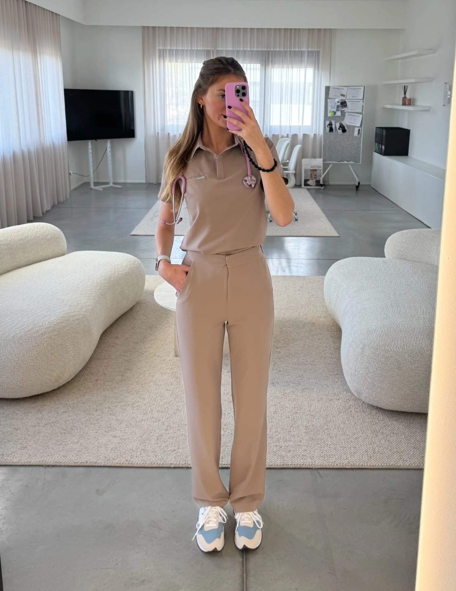 Dámske Lekárske Nohavice Tiffany - BEIGE