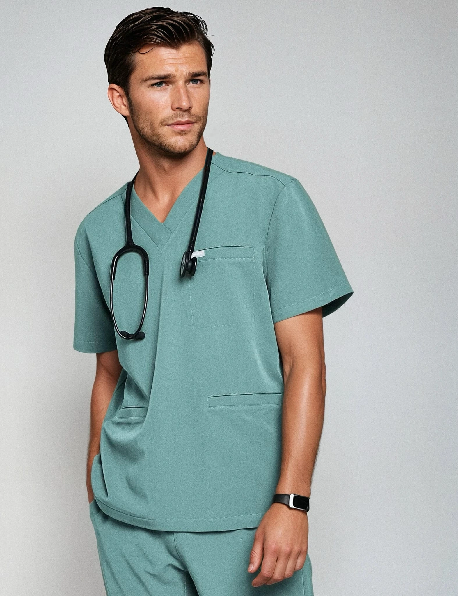 Birbal Medical mikina - DUSTY GREEN