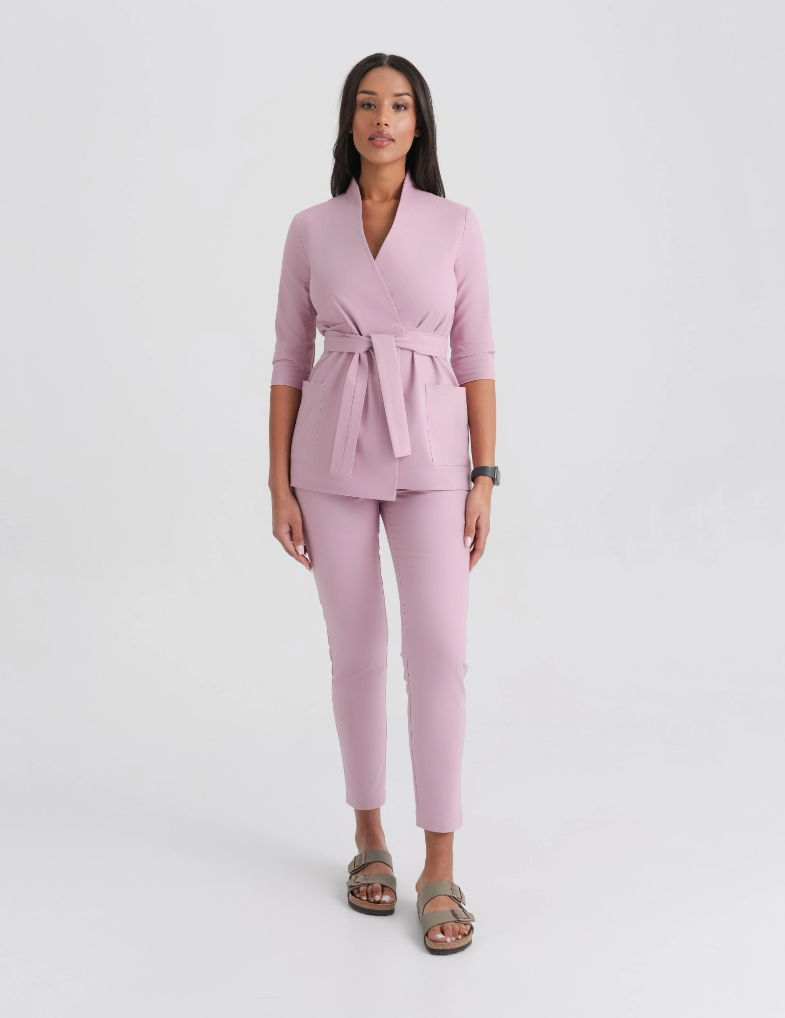 Dámske Lekárske Nohavice Slim Fit- FRENCH PINK
