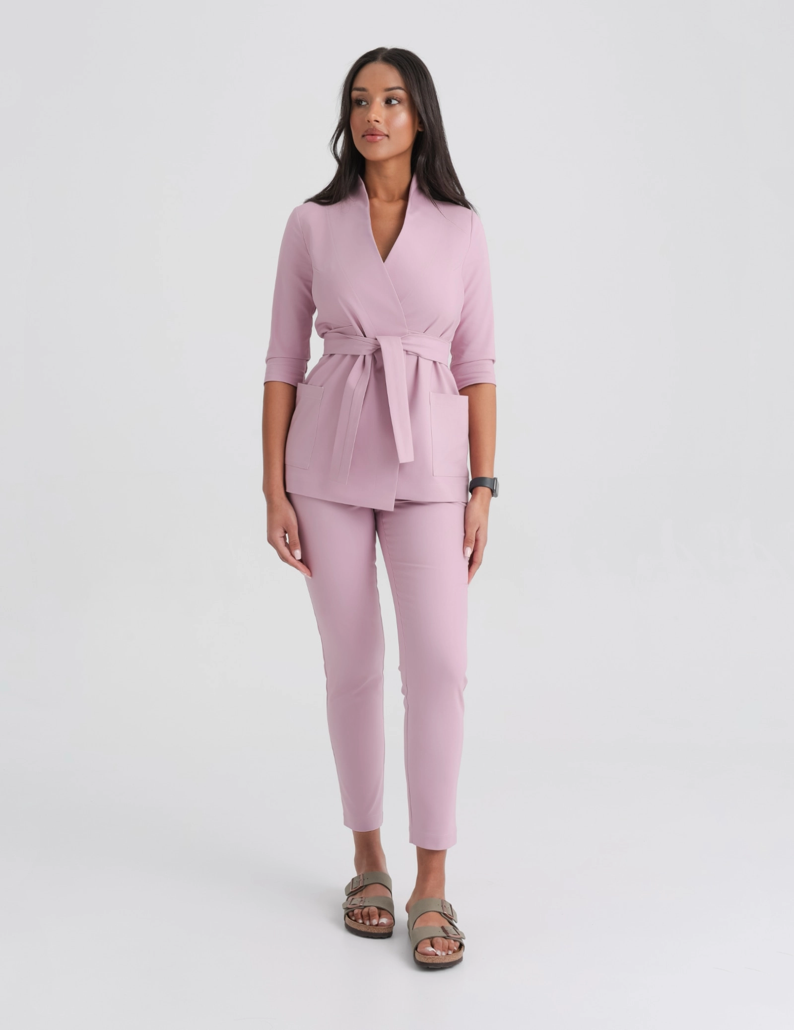 Dámske Lekárske Nohavice Slim Fit- FRENCH PINK