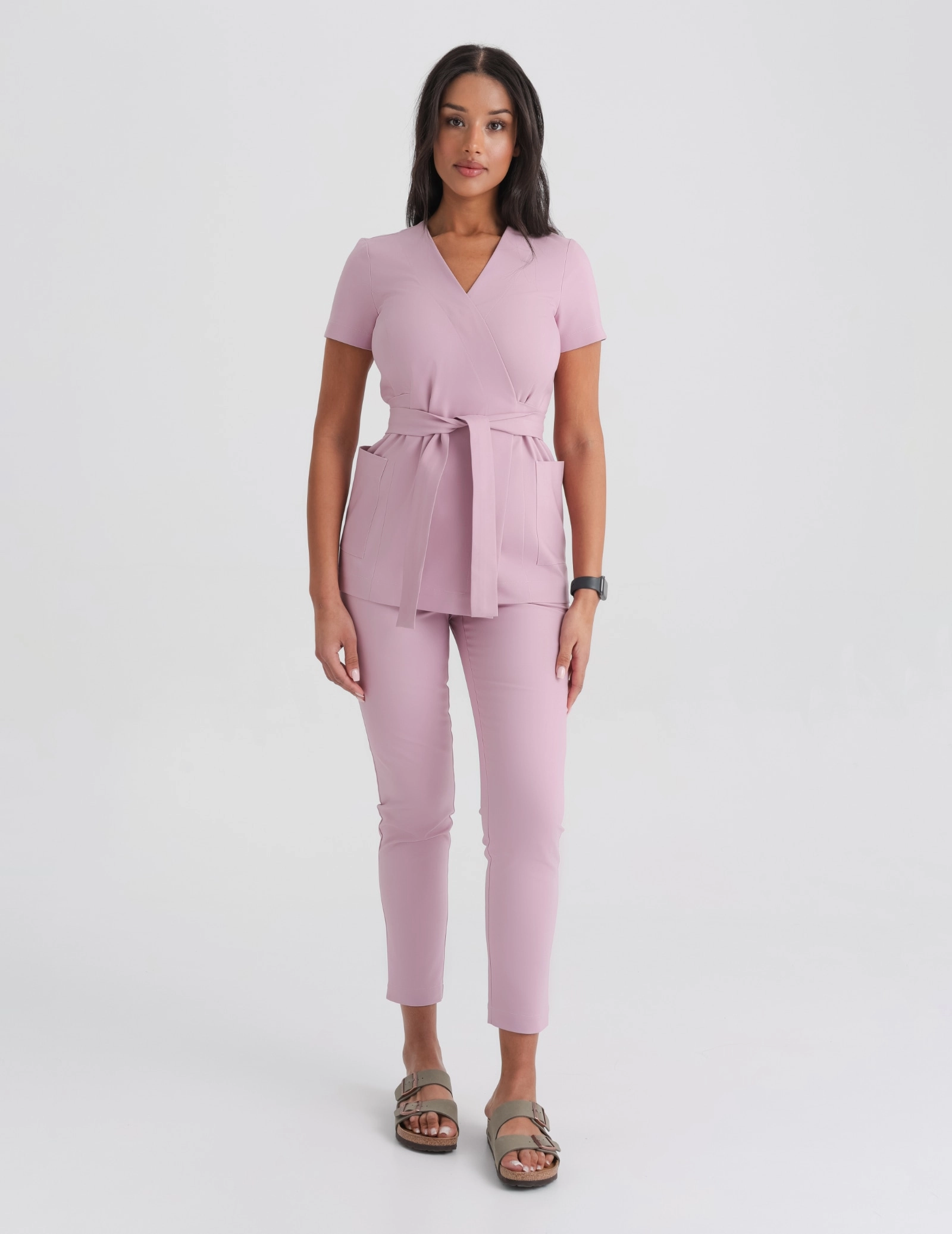 Dámske Lekárske Nohavice Slim Fit- FRENCH PINK