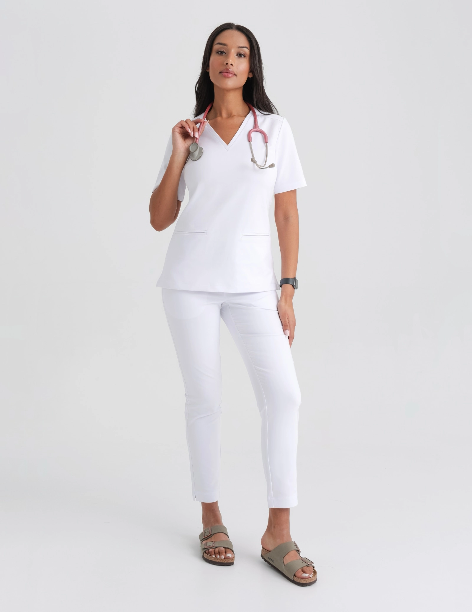 Lekárska Mikina Casy - WHITE Lekárska Mikina Casy - WHITE