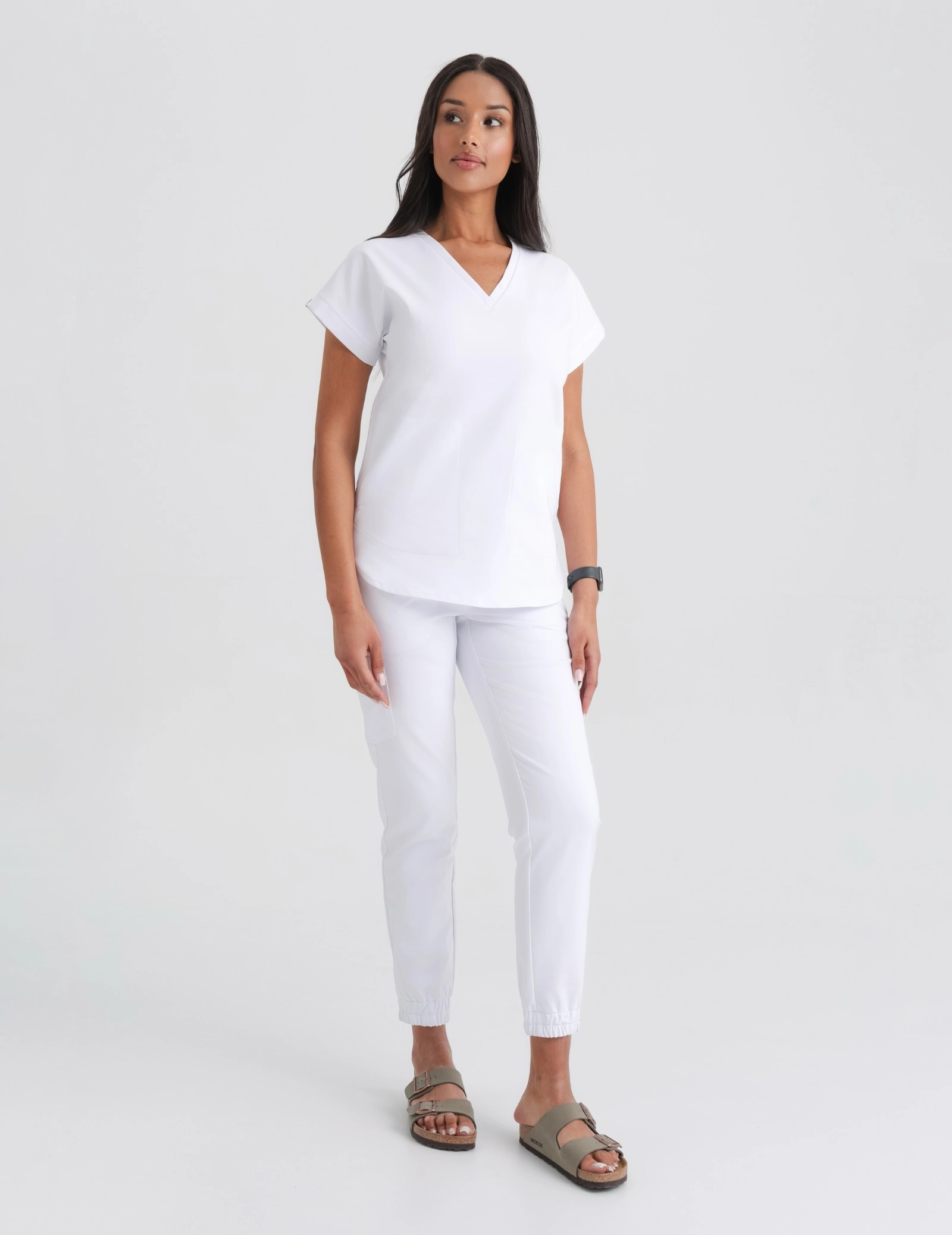 Dámske nohavice Joggers - WHITE