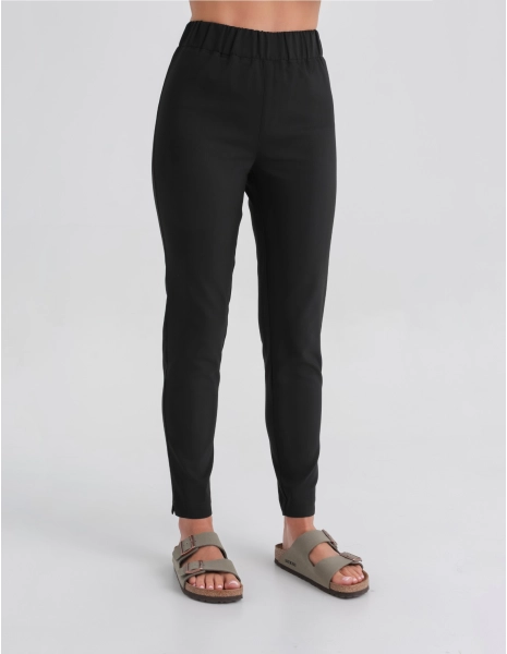 Dámske Lekárske Nohavice Slim Fit- True Black
