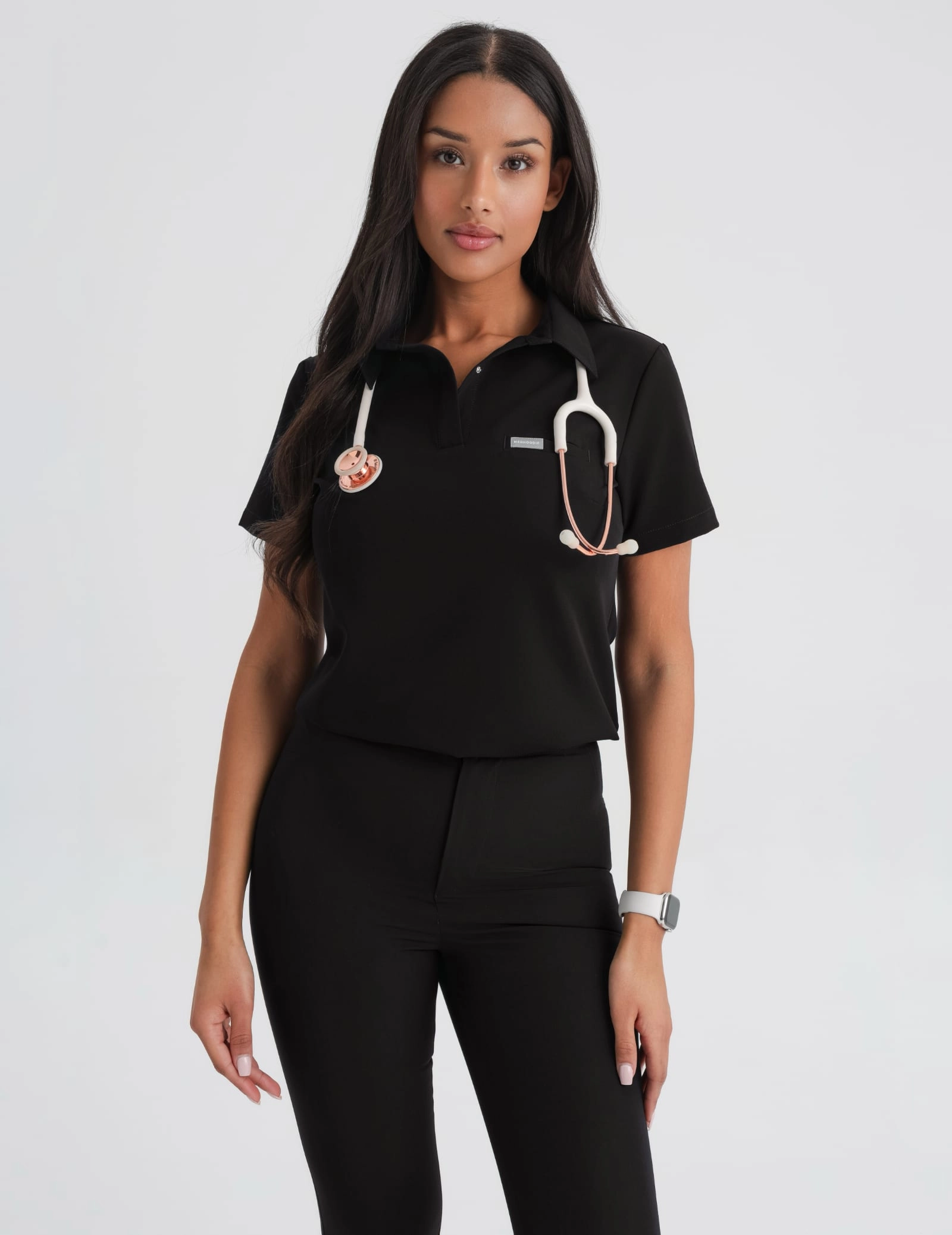 Lekárska Mikina Polo - BLACK