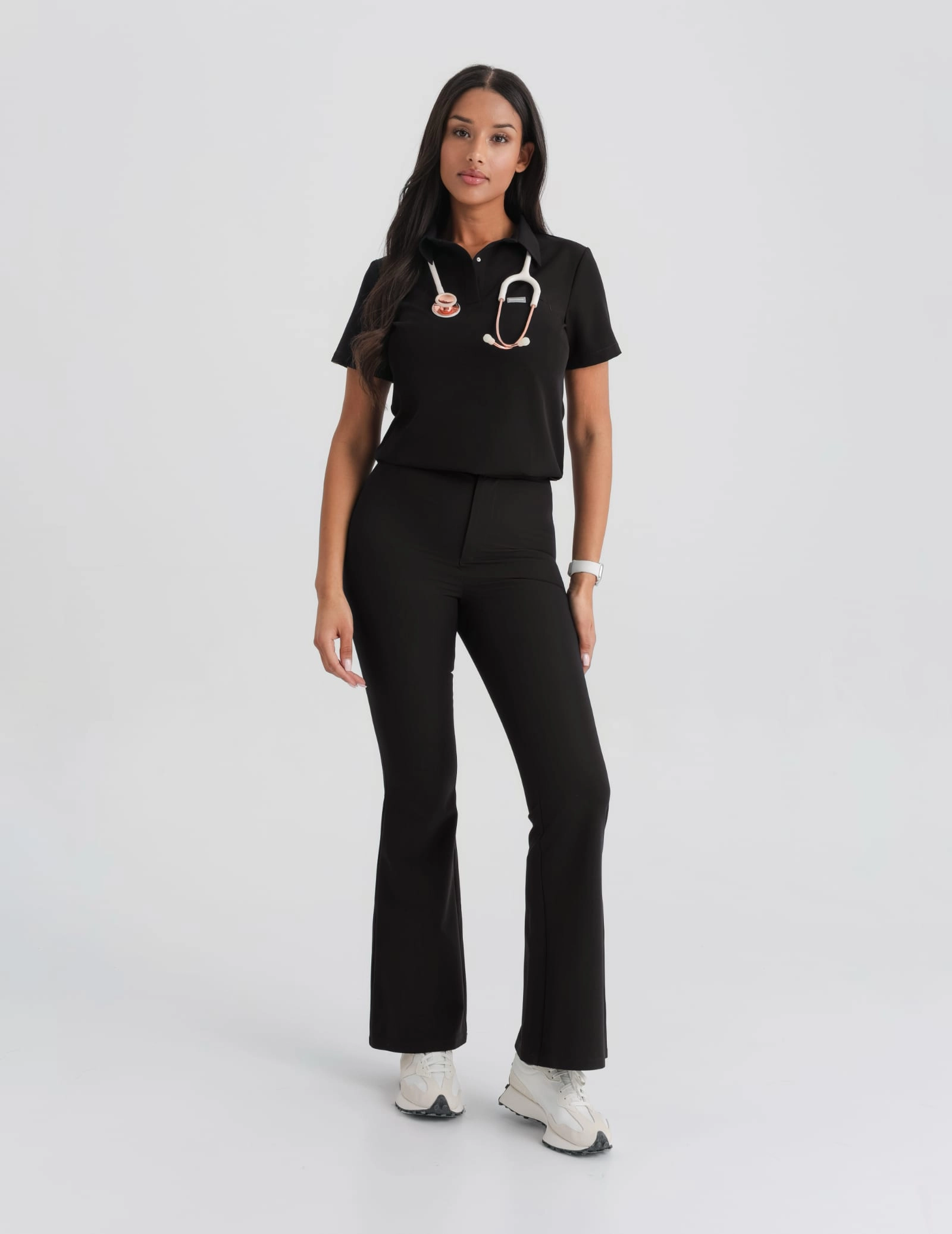 Lekárska Mikina Polo - BLACK