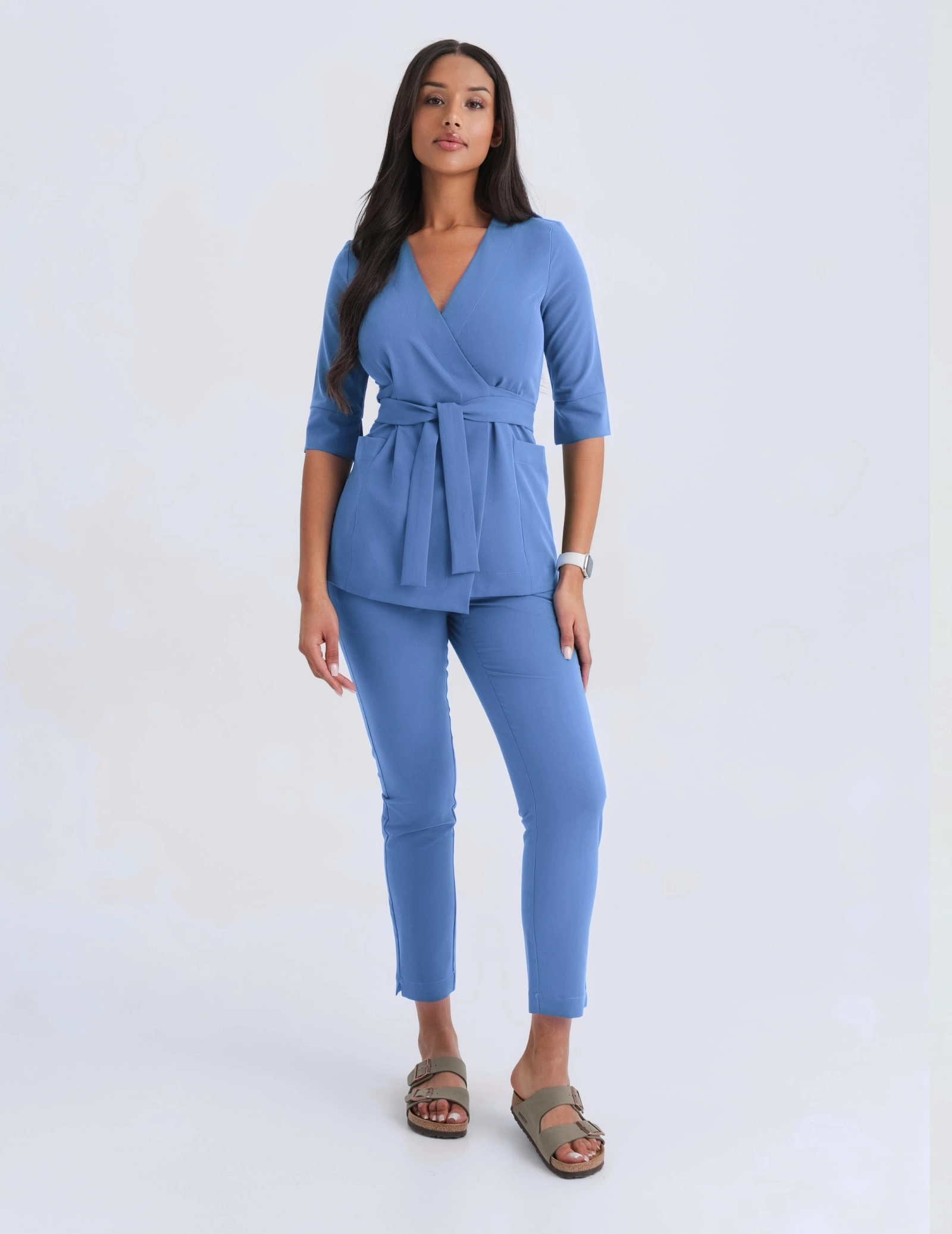 Viazaná lekárska blúzka Rosalie - MARINA BLUE