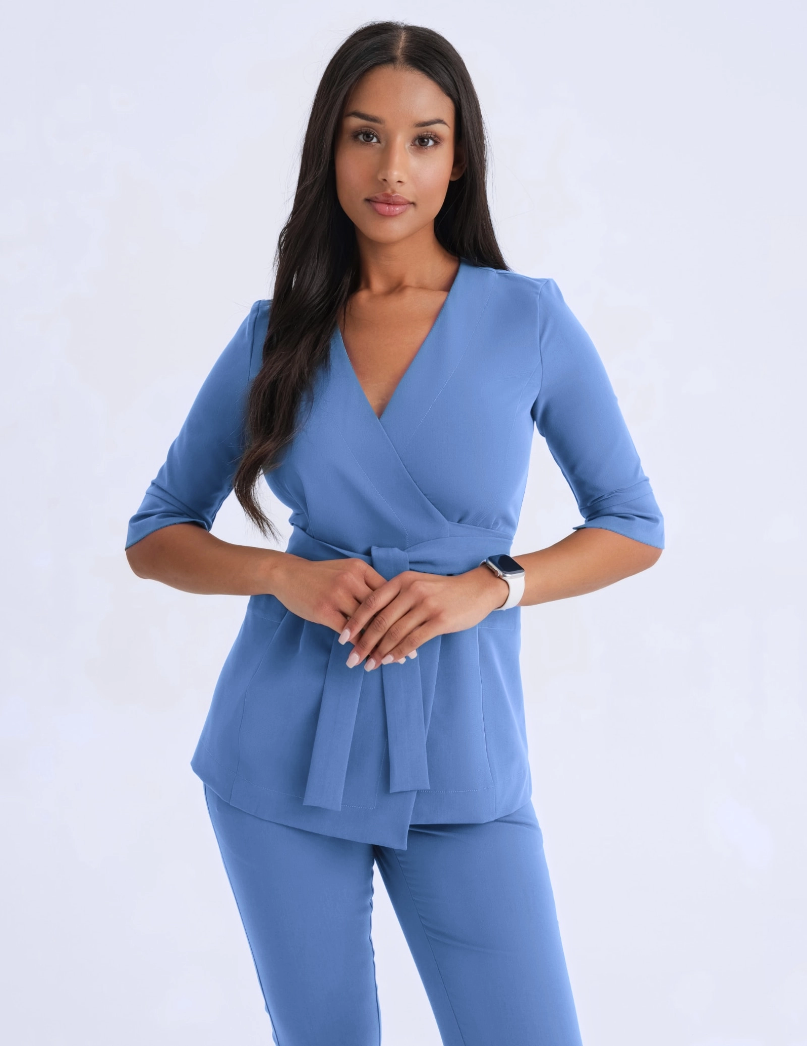 Viazaná lekárska blúzka Rosalie - MARINA BLUE
