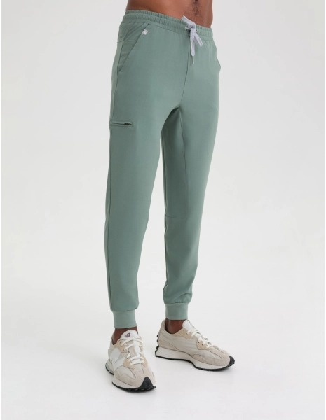 Pánske nohavice Joggers - DUSTY GREEN