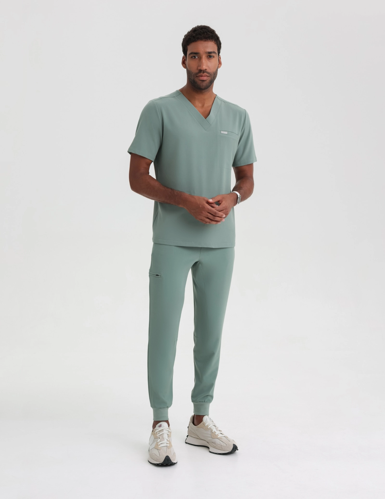 Pánske nohavice Joggers - DUSTY GREEN