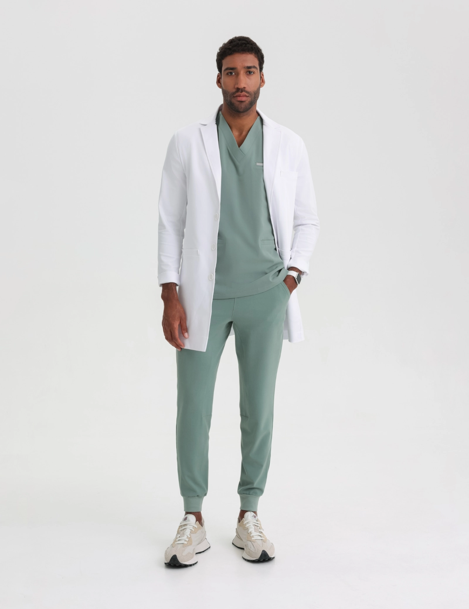 Pánske nohavice Joggers - DUSTY GREEN