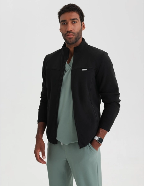 Pánska Fleece Mikina COZY HEAT - BLACK