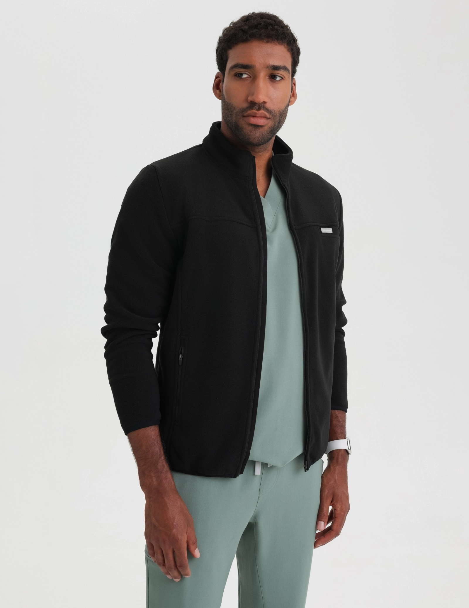Pánska Fleece Mikina COZY HEAT - BLACK