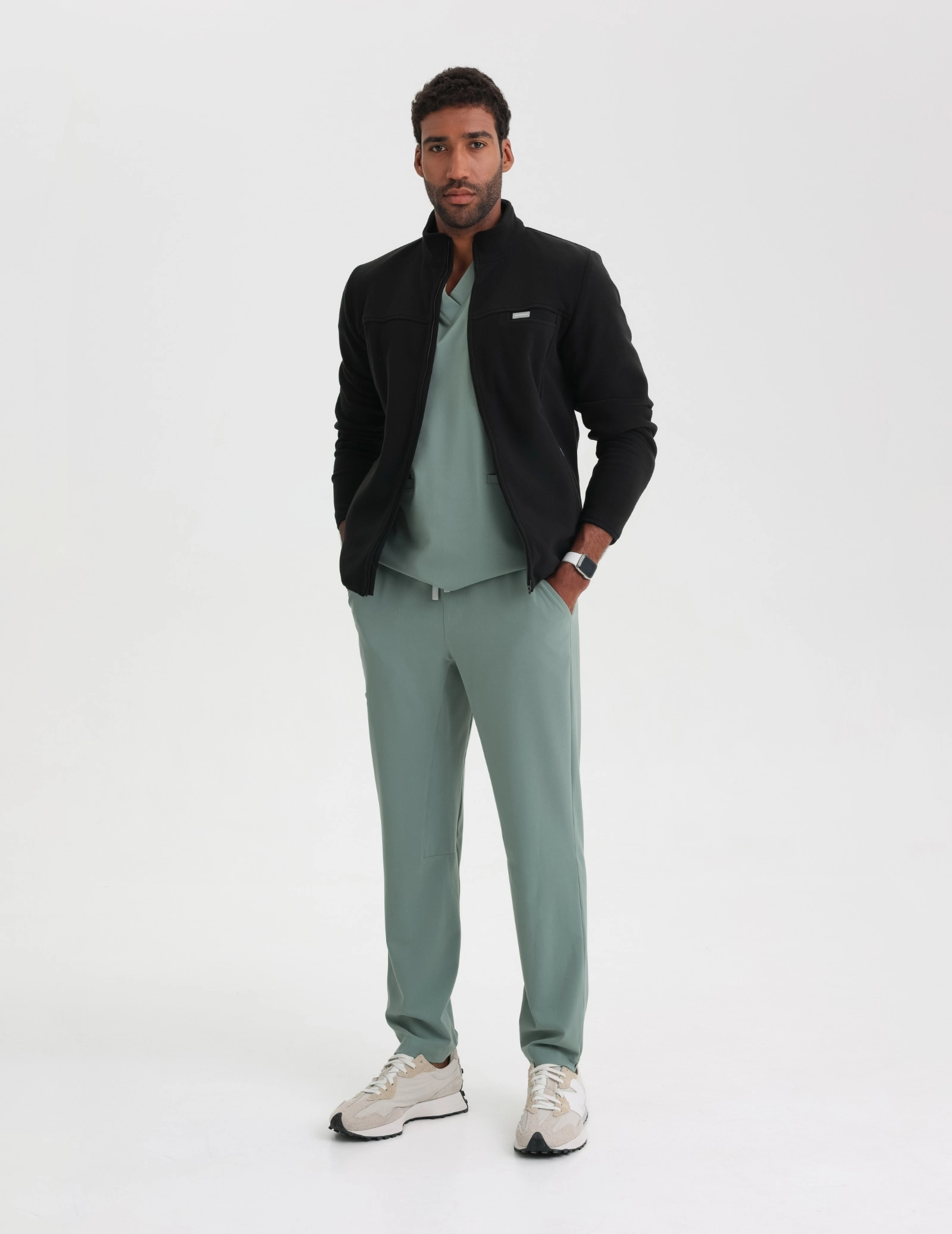 Pánska Fleece Mikina COZY HEAT - BLACK