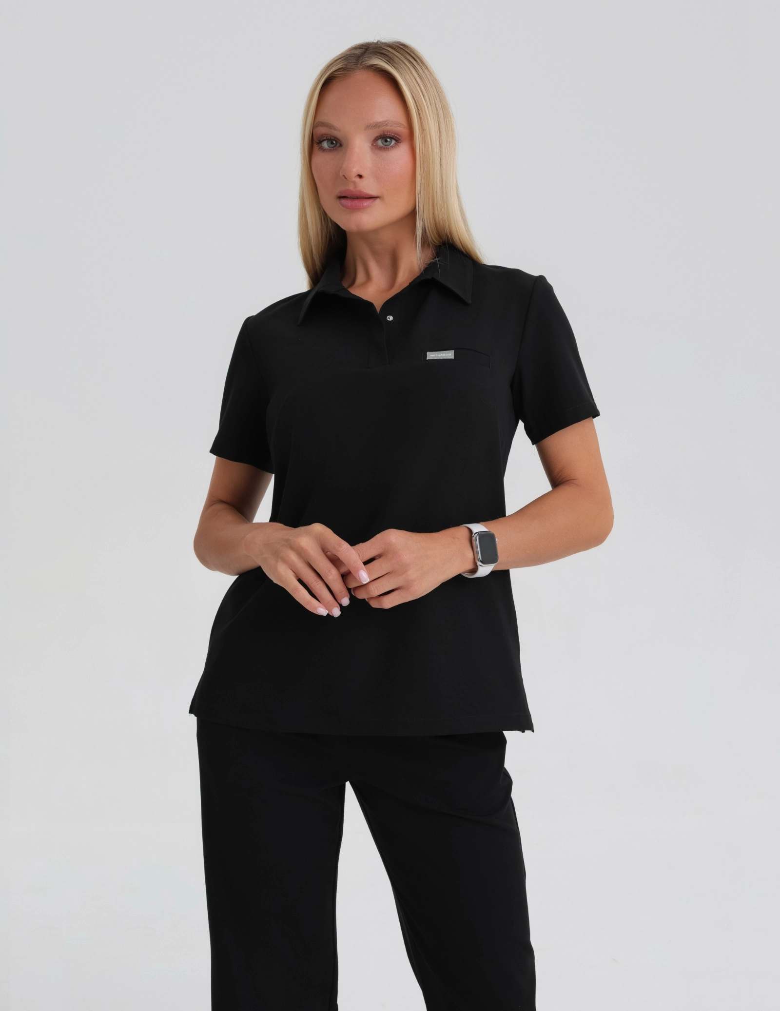 Lekárska Mikina Polo  - BLACK