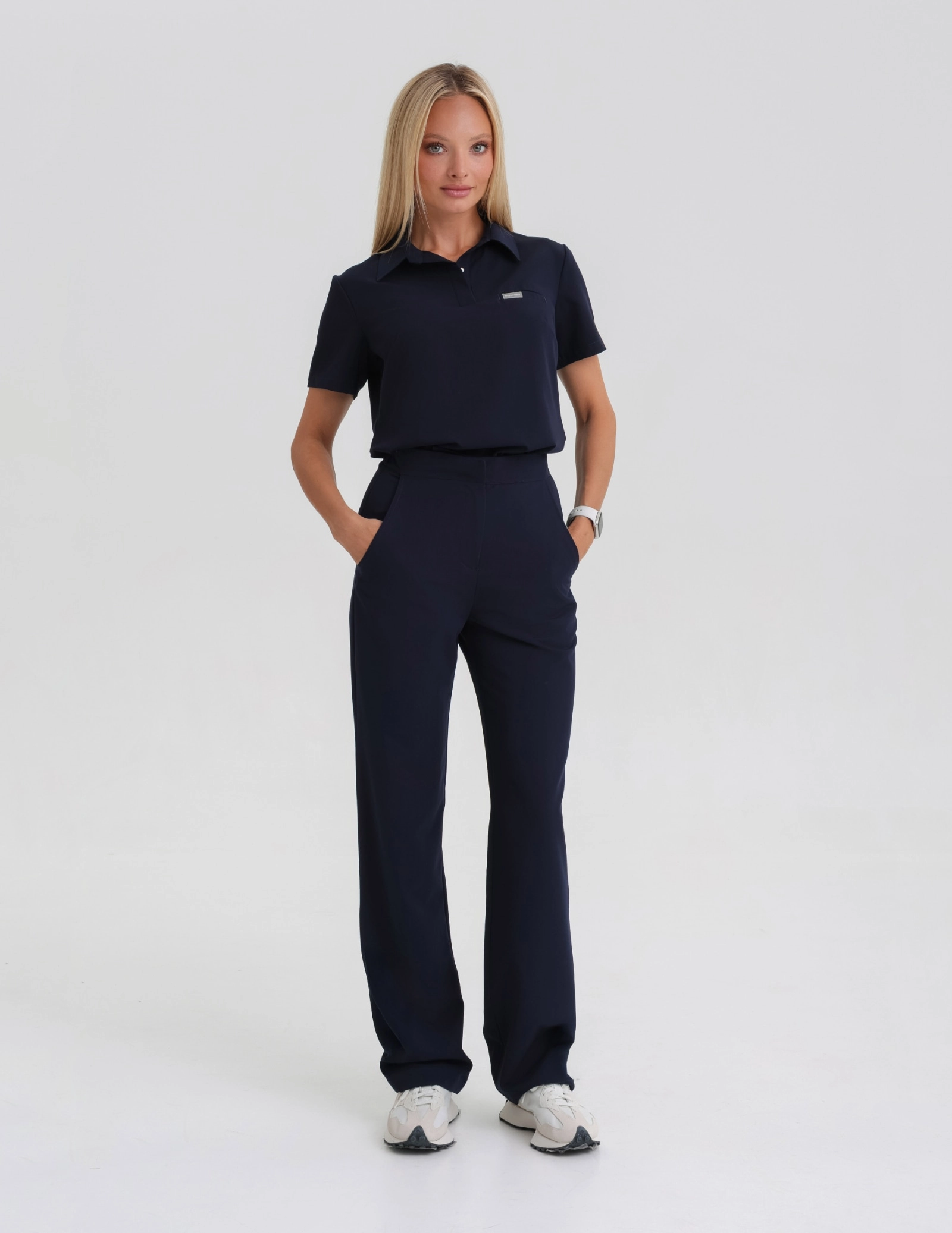 Lekárska Mikina Polo - Dark Navy